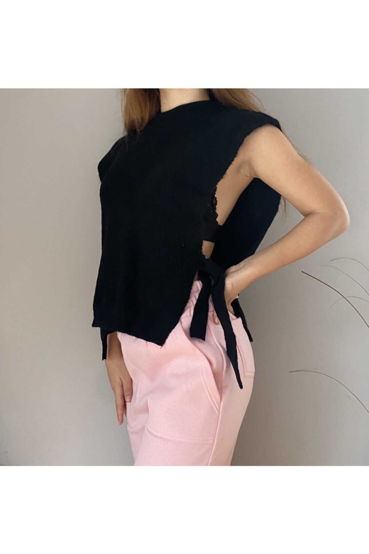 secilboraatelier Kadın Siyah Süveter