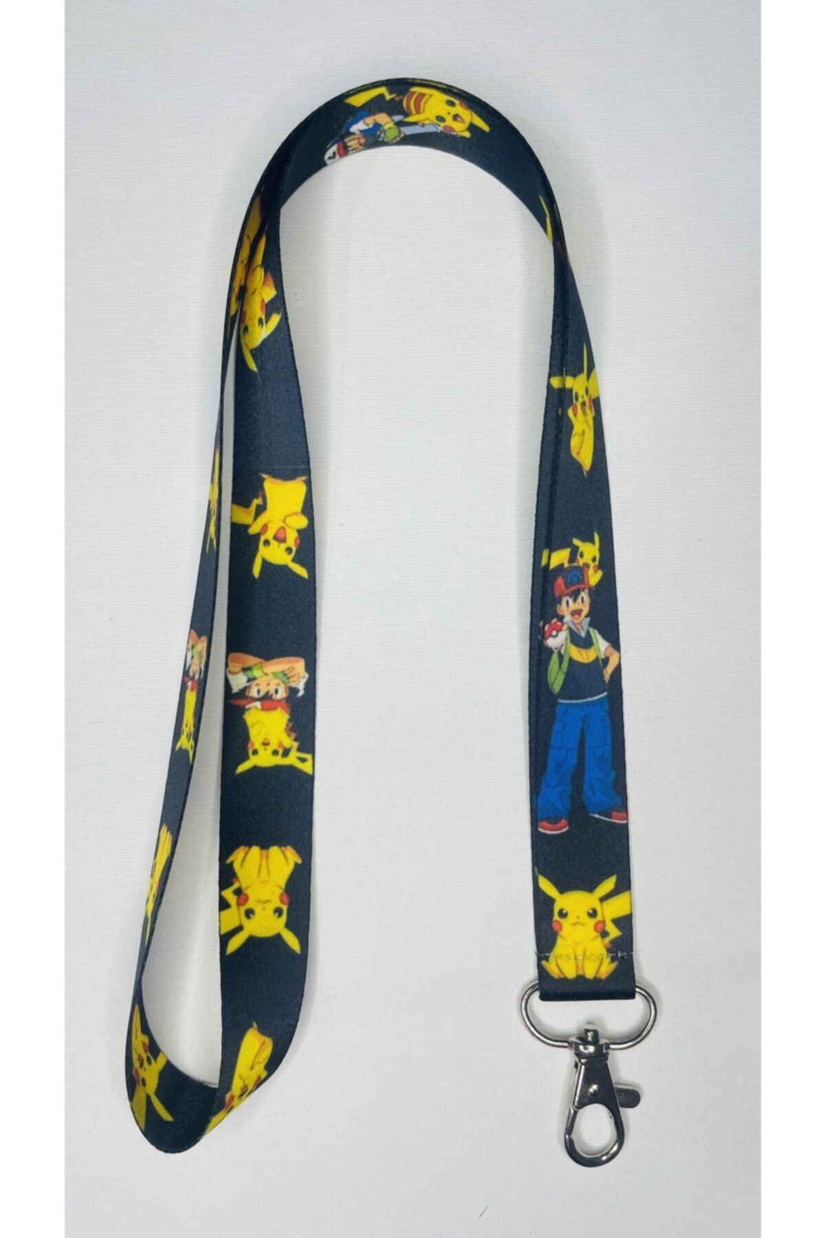 Staffy Pokemon Pikachu Temalı Boyun Askı Ipi