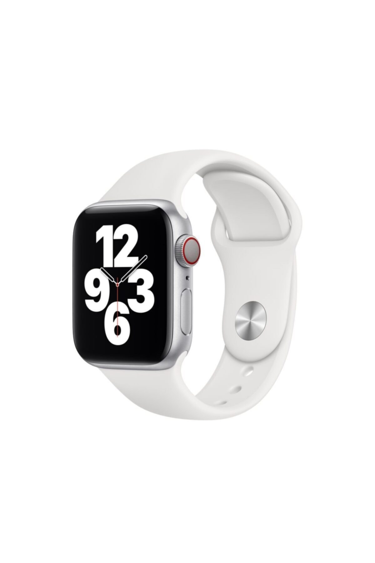 Apple Watch Series - Seri 7 41 Mm Klasik Spor Silikon Kordon Beyaz