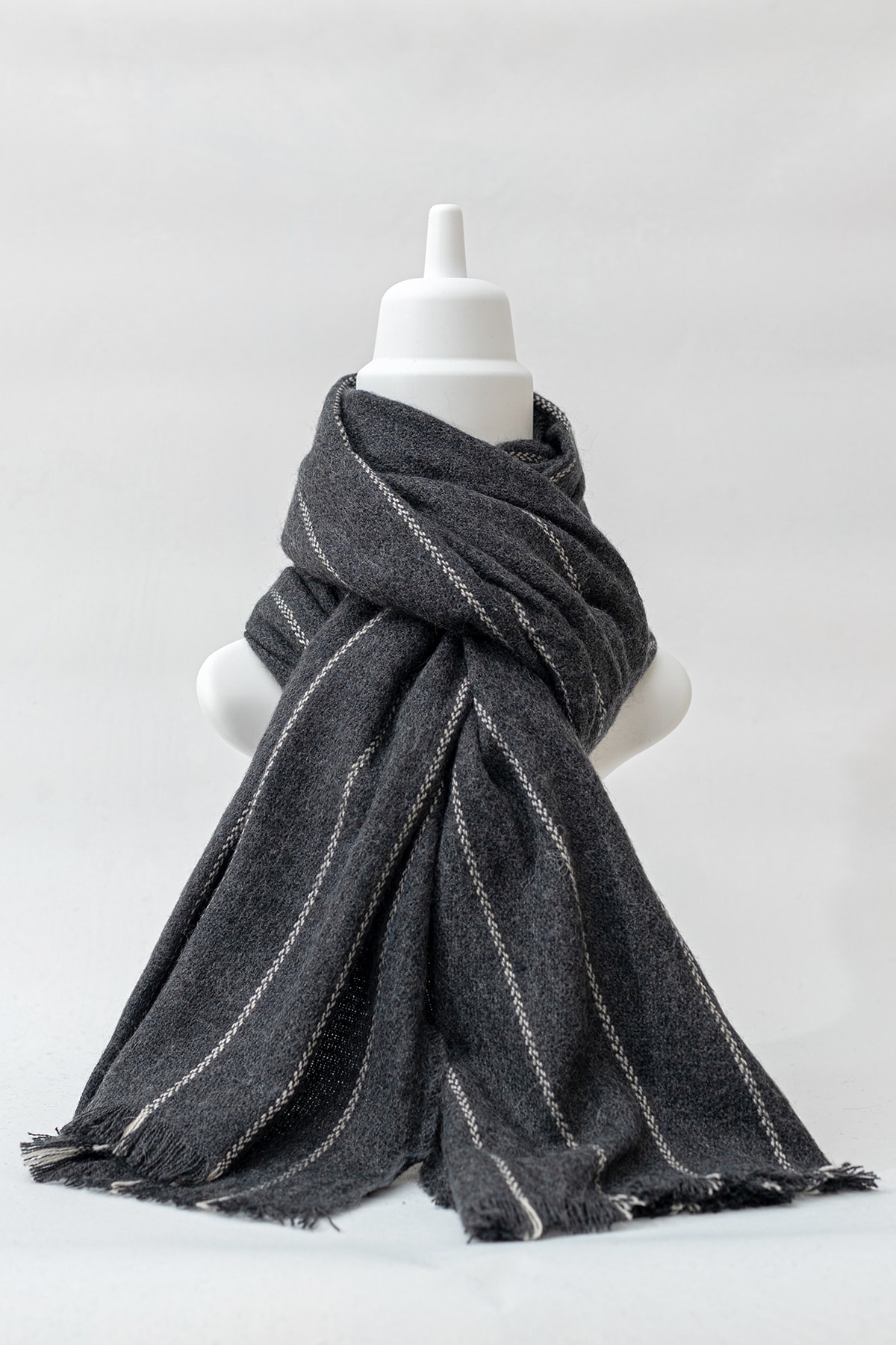 Monascarfs Çizgili Atkı