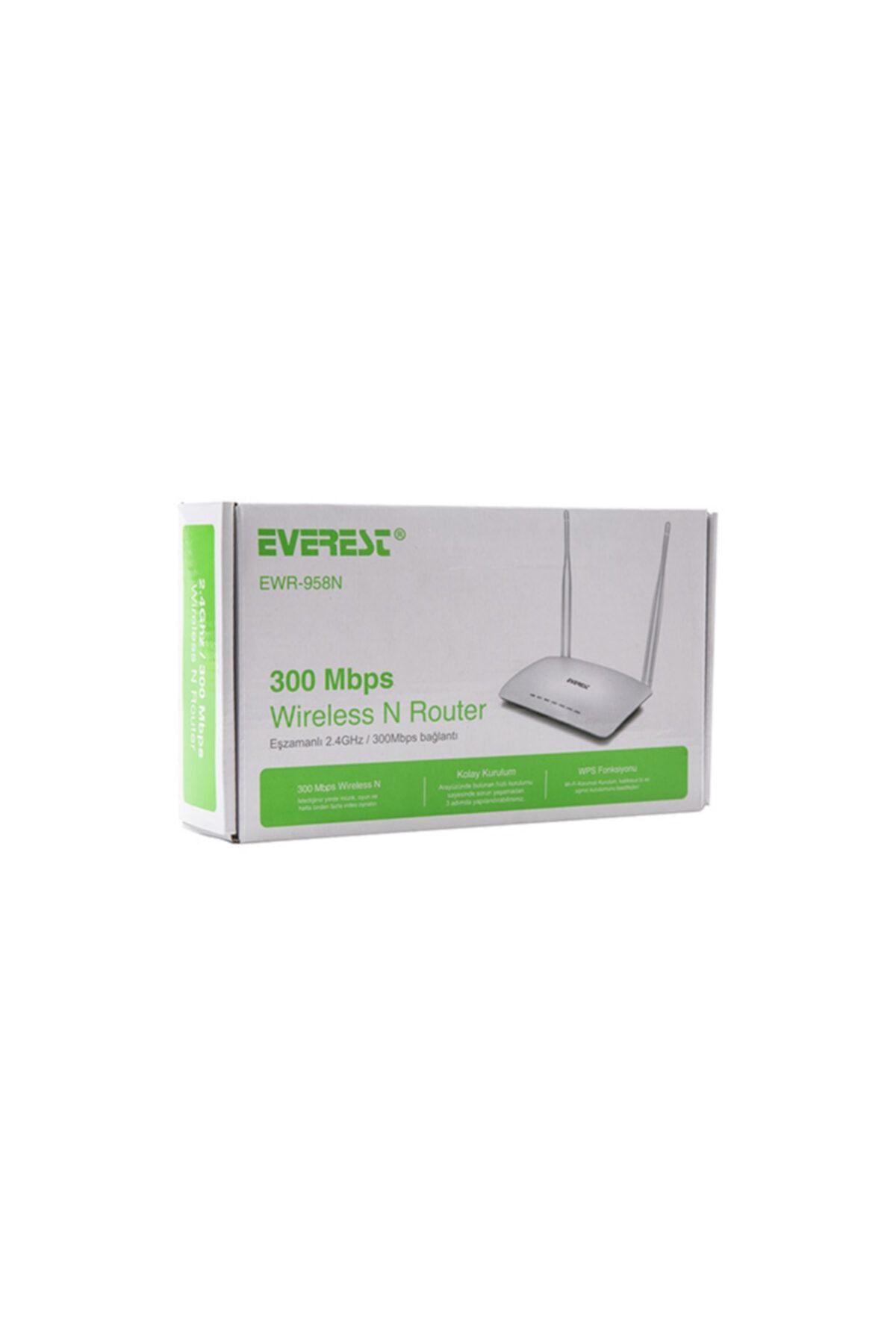 TürkMood Everest Ewr-958n 300 Mbps 1 Wan + 4 Lan Port Wısp+repeater+access Point 2.4ghz Beyaz Kablosuz Router