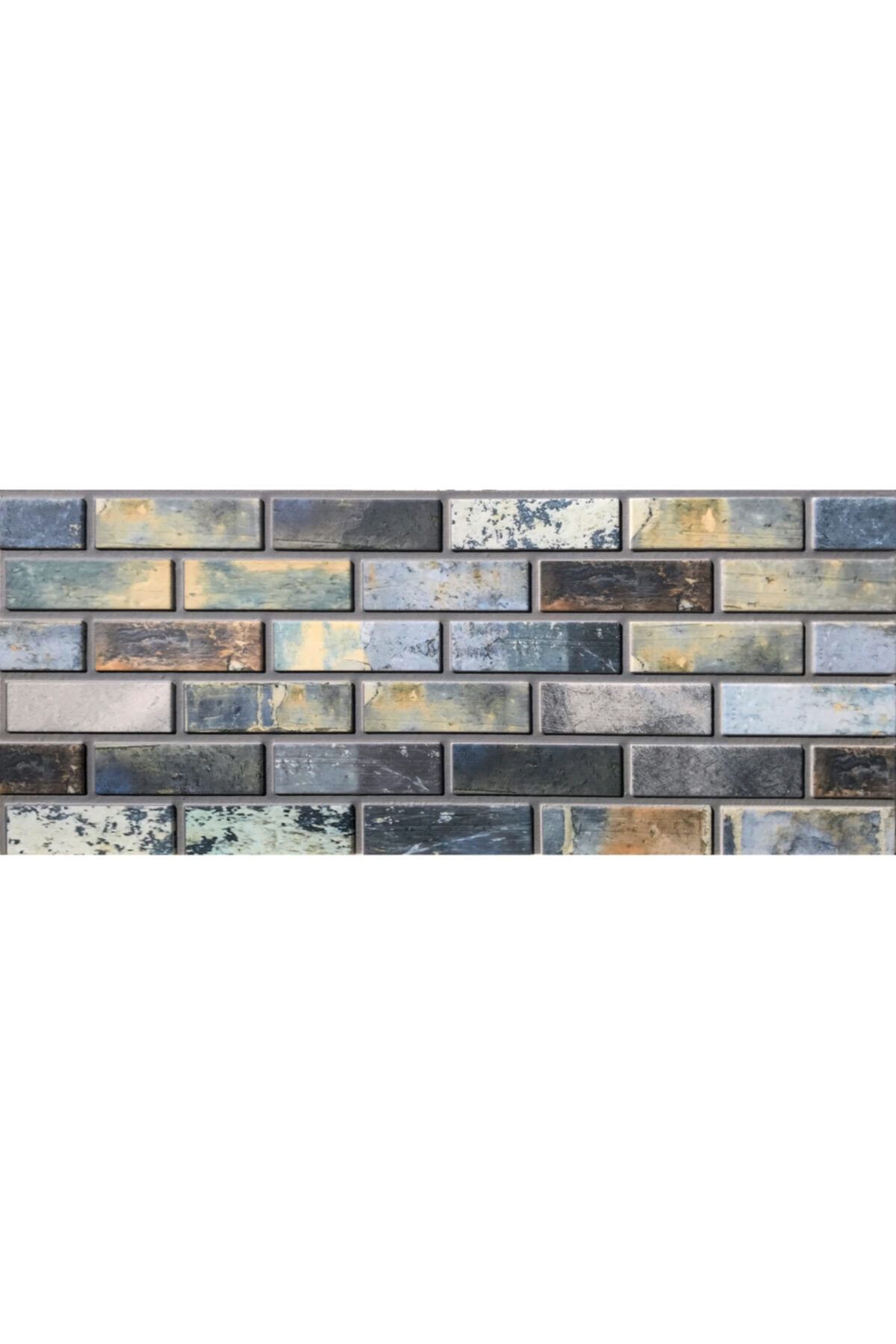 THERMOSİDİNG Düz Tuğla Uv Baskılı Strafor Köpük Duvar Kaplama Paneli 10 Adet (50X100X3CM)(DT002)