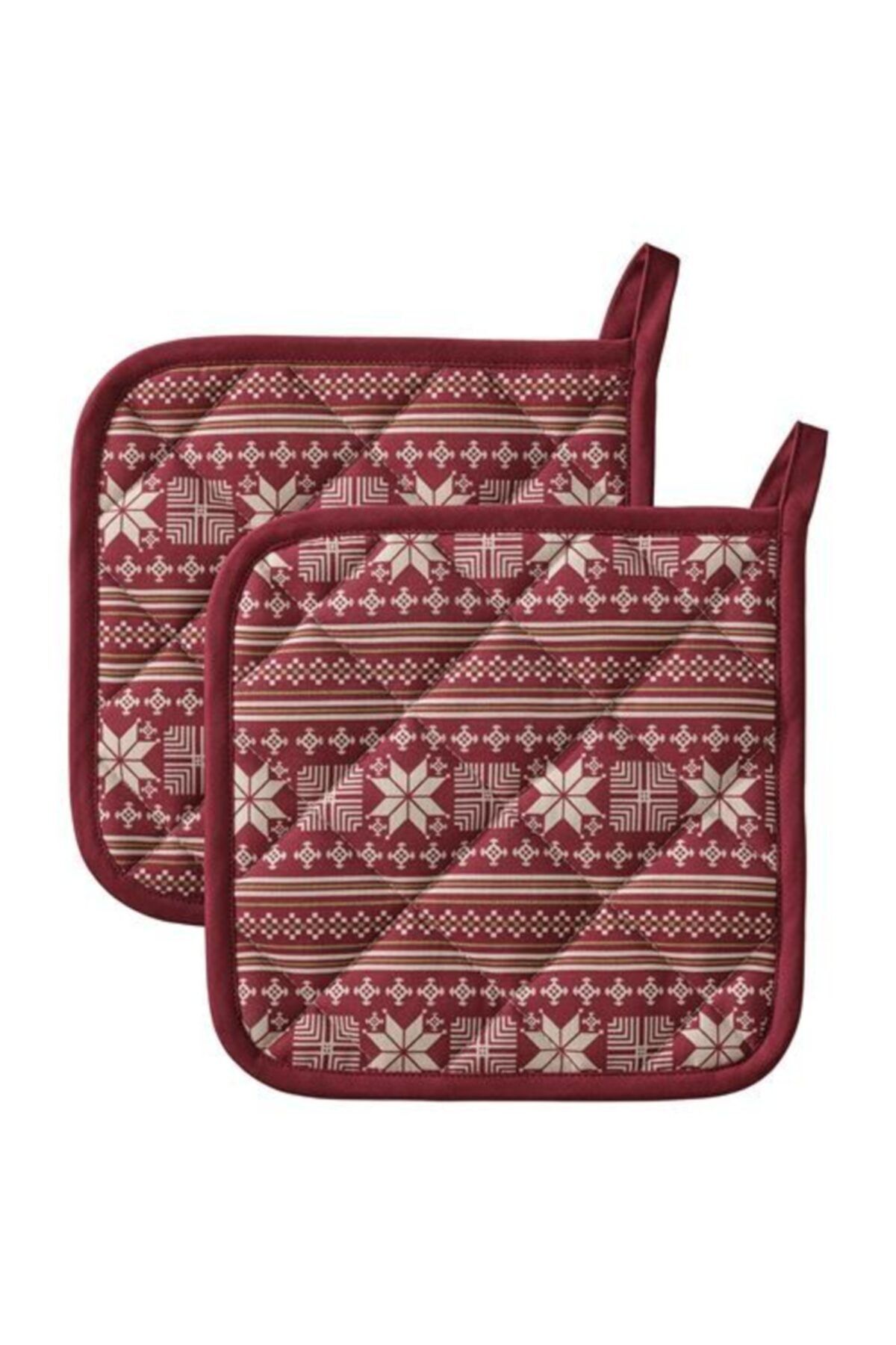 cousinss 2 Adet Fırın Kabı Tutacağı 23x23 Cm Fırın Eldiveni Fırın Tutamacı Kırmızı Renk Tutacak Kaliteli Ikea