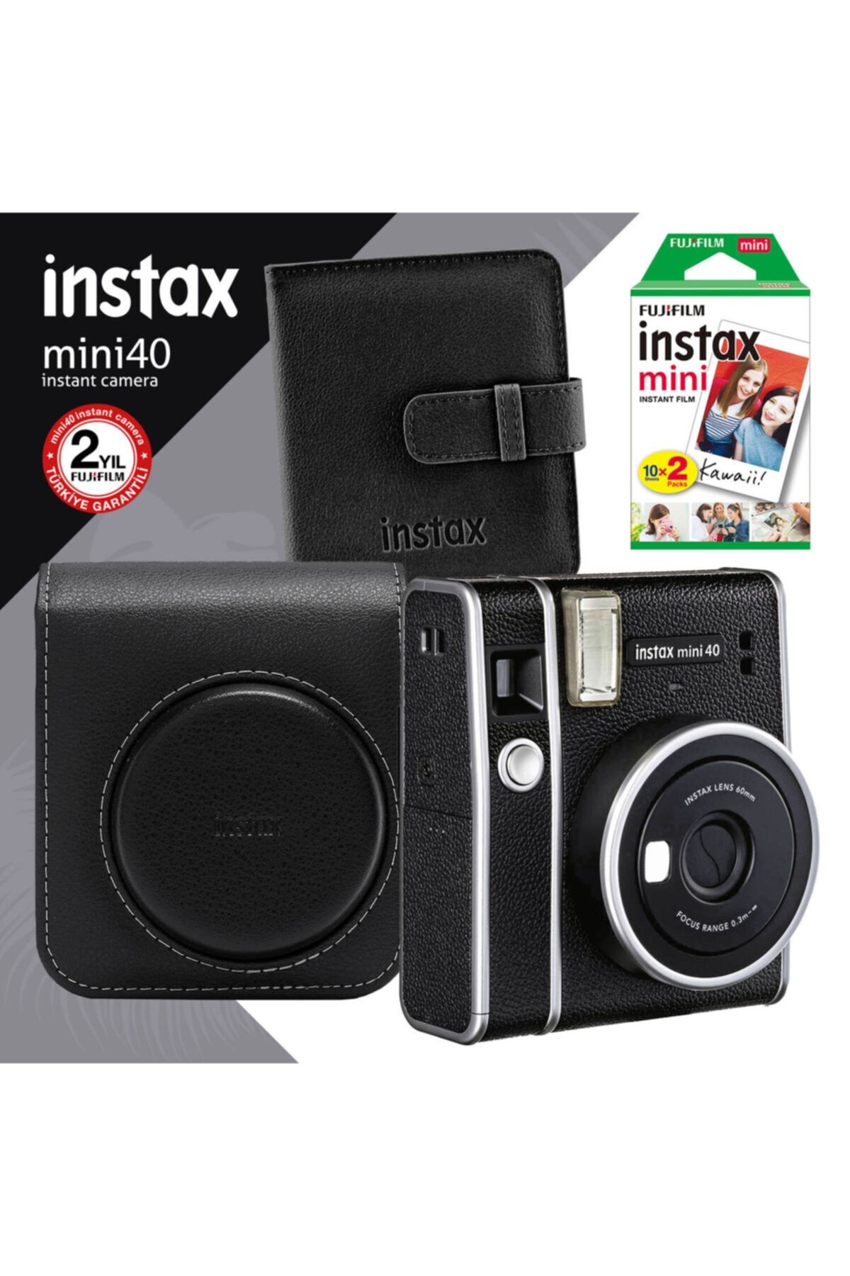 Fujifilm Instax Mini 40 Fotoğraf Makinesi Ve Hediye Seti 1