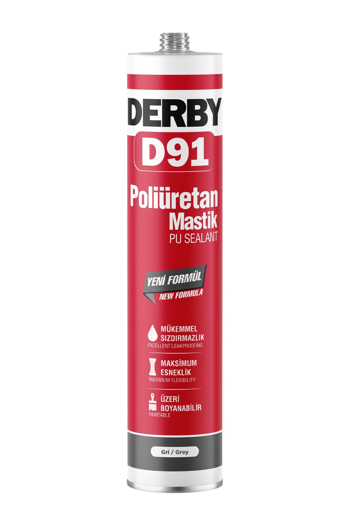 Derby D91 Poliüretan Mastik Gri - 280ml