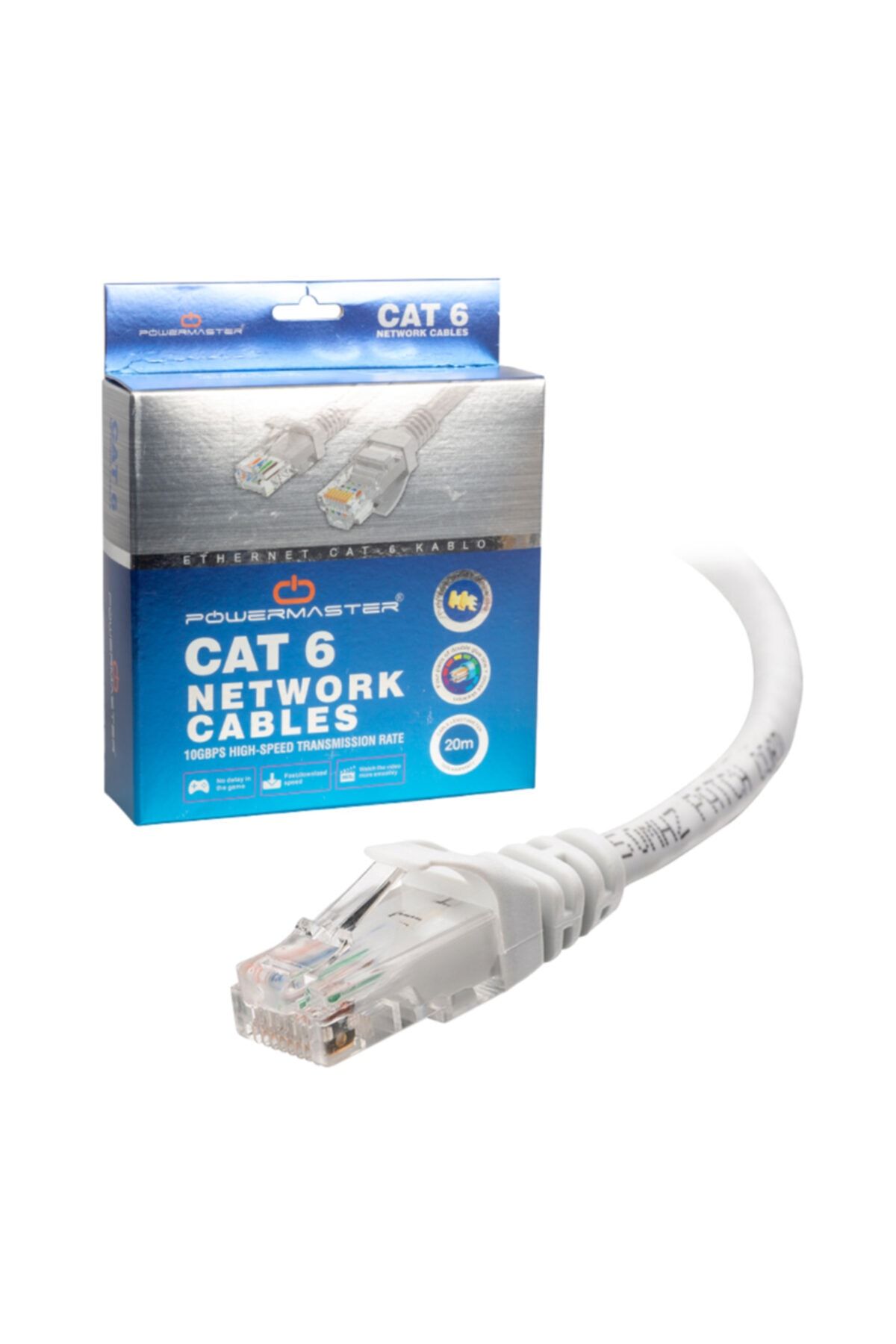 Powermaster Kablo.cat6 20 Metre Gri Kutulu