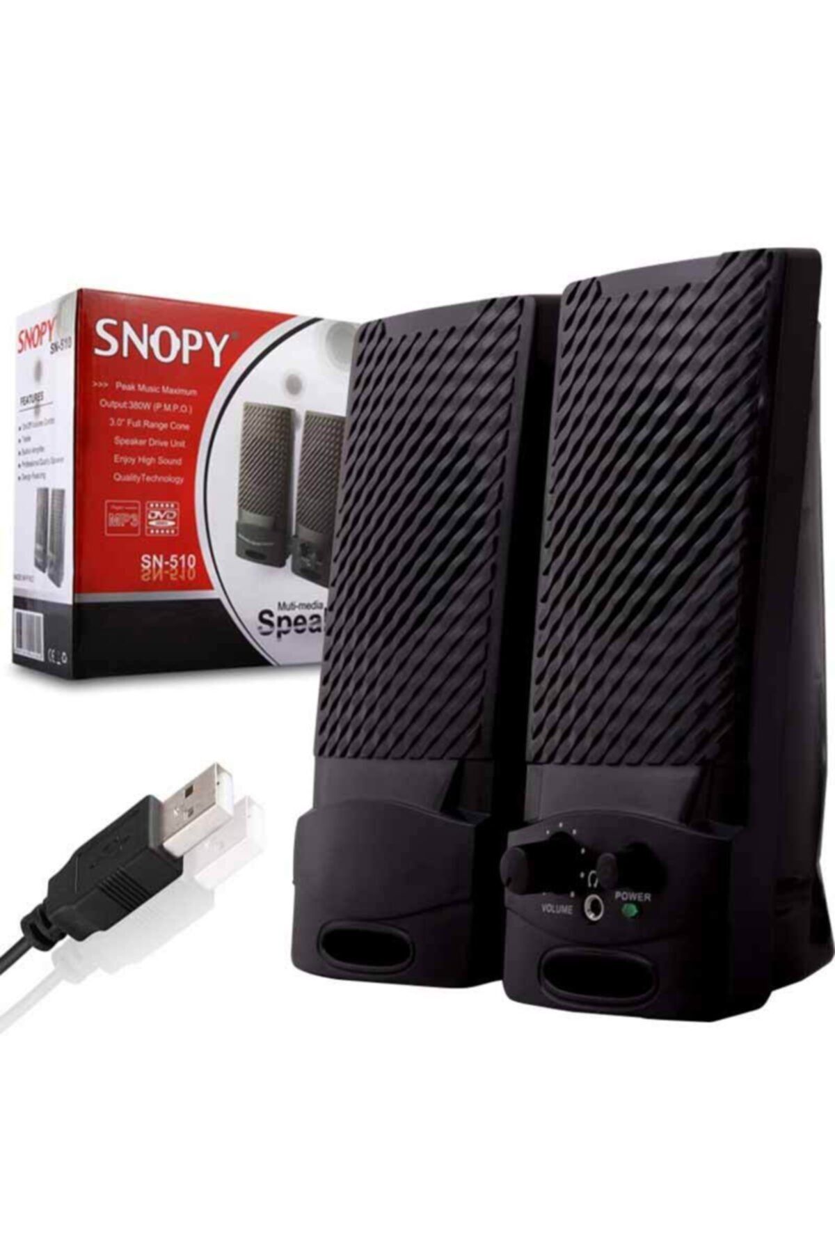 Snopy Sn-510 2.0 Usb Siyah Speaker