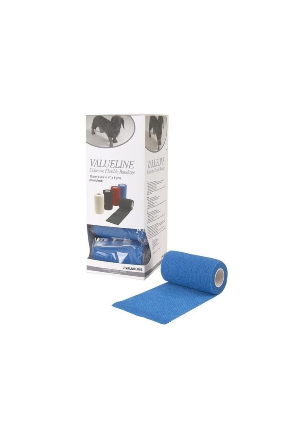 Kruuse Flexible Bandaj 10 X 450 Cm. Mavi. 10'lu Paket