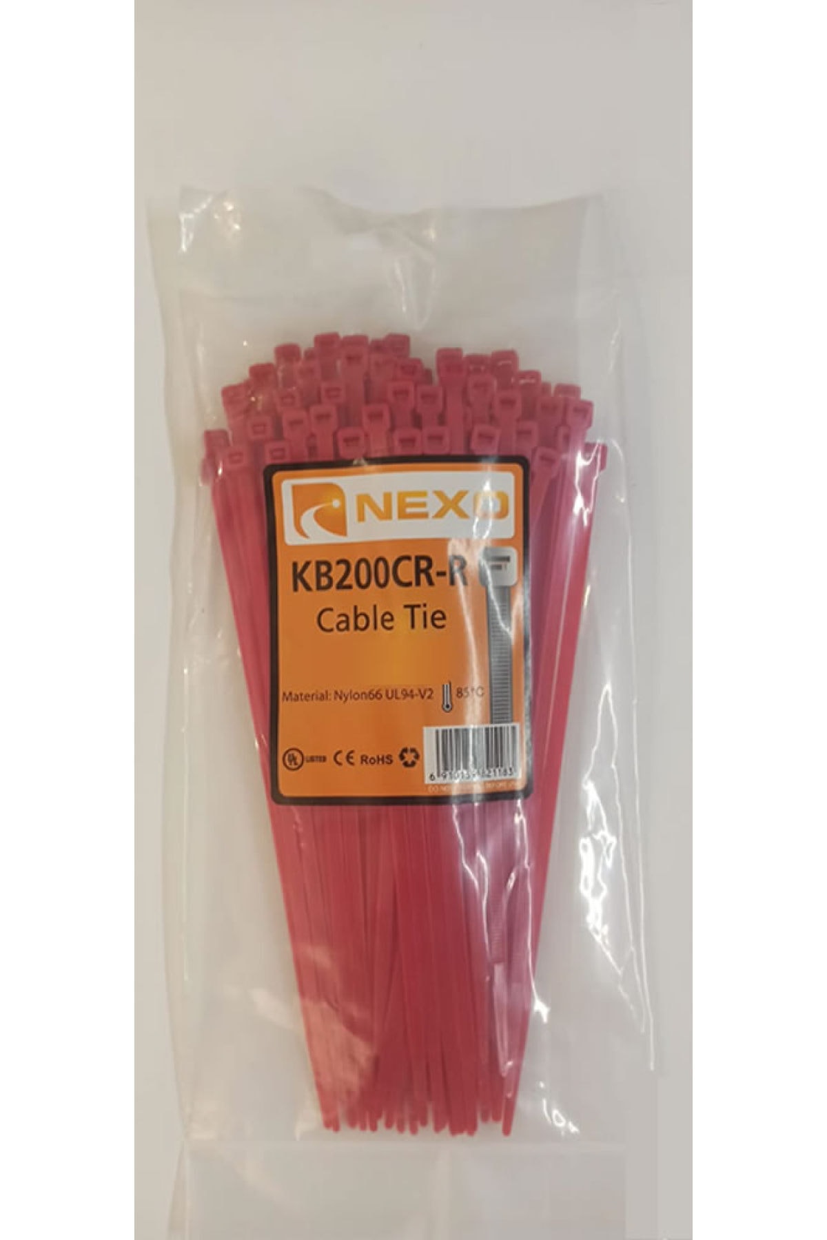 Nexo Kırmızı Renkli Kablo Bağı