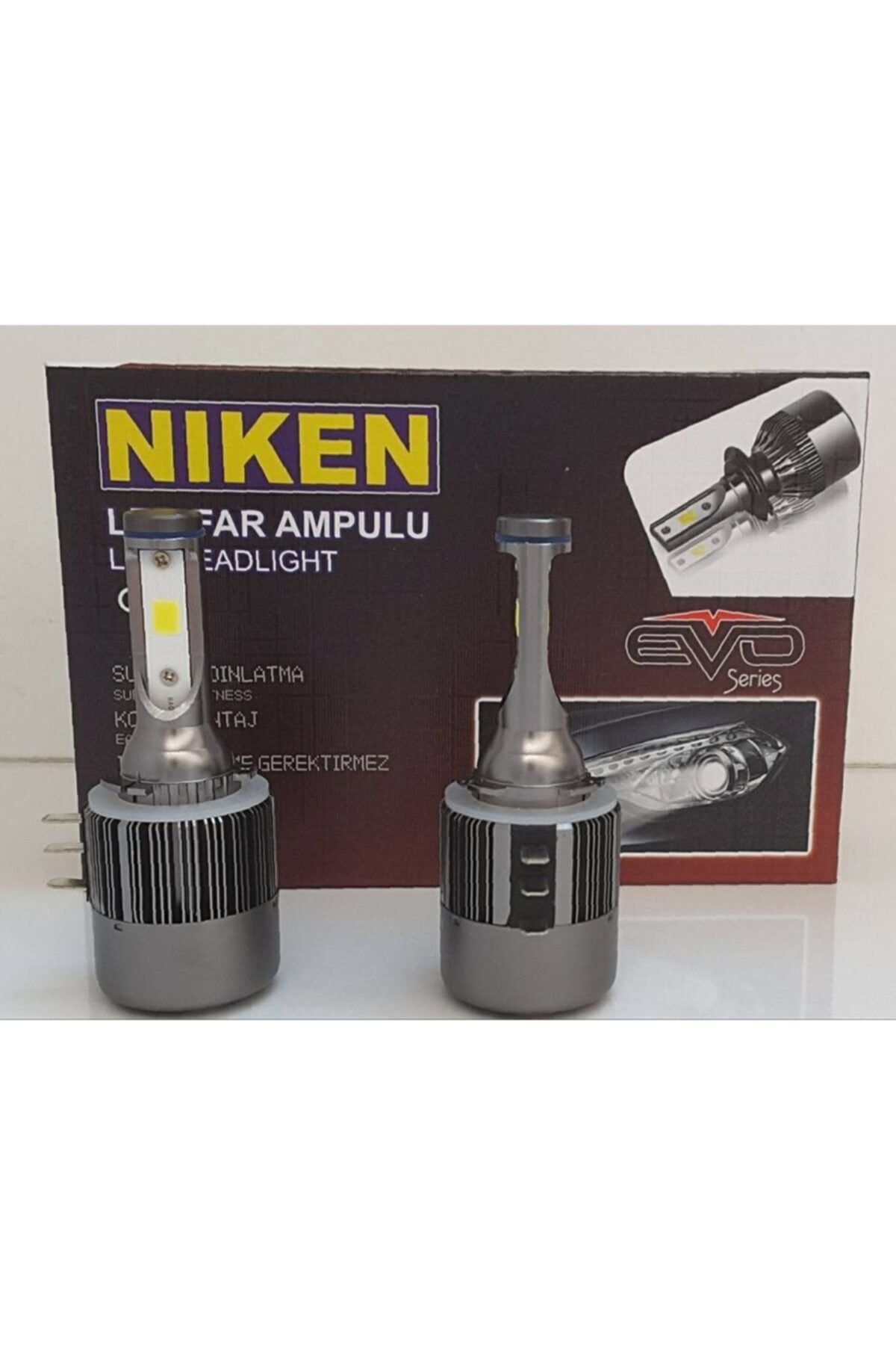Niken H15 Beyaz Led Far Süper Işık Led Xenon Şimşek Etkili Evo