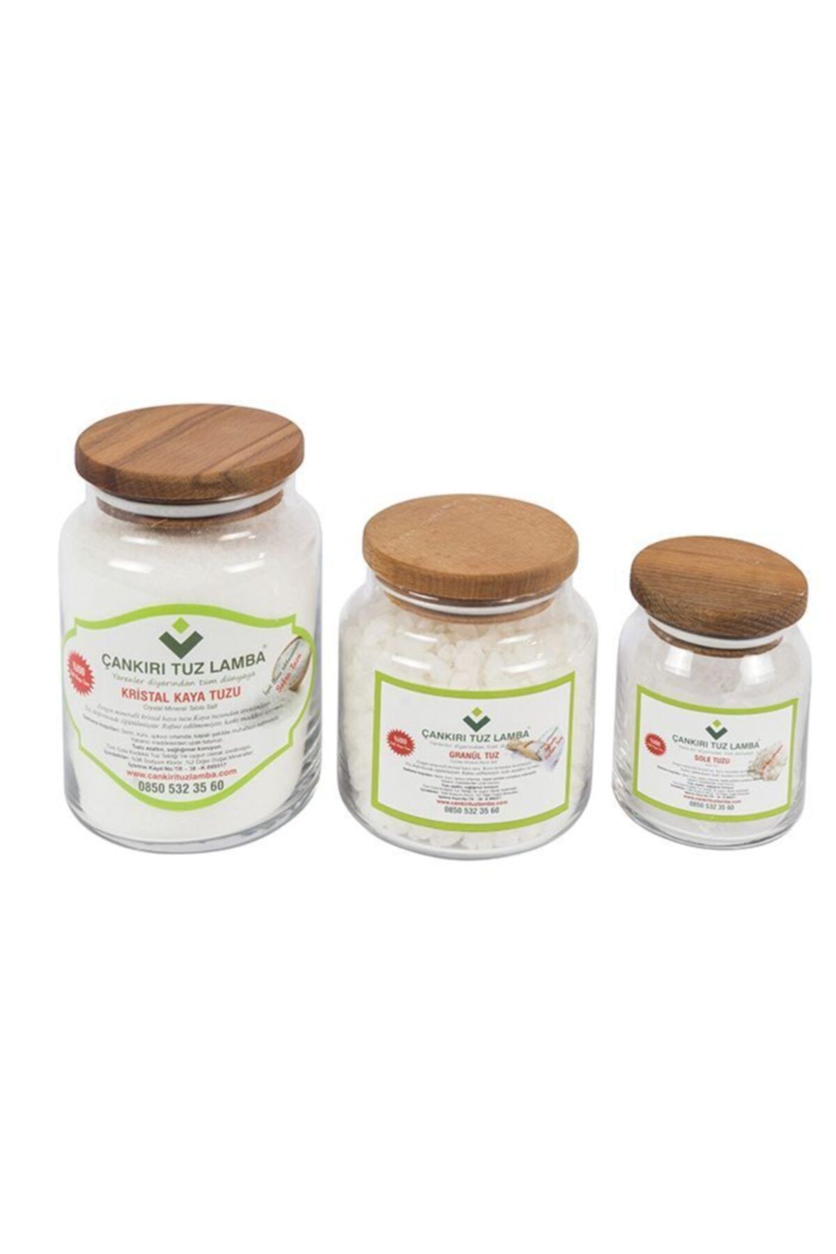 Çankırı Tuz Lamba Karma Çankırı Kaya Tuzu Net 1750 Gr 3'lü Set