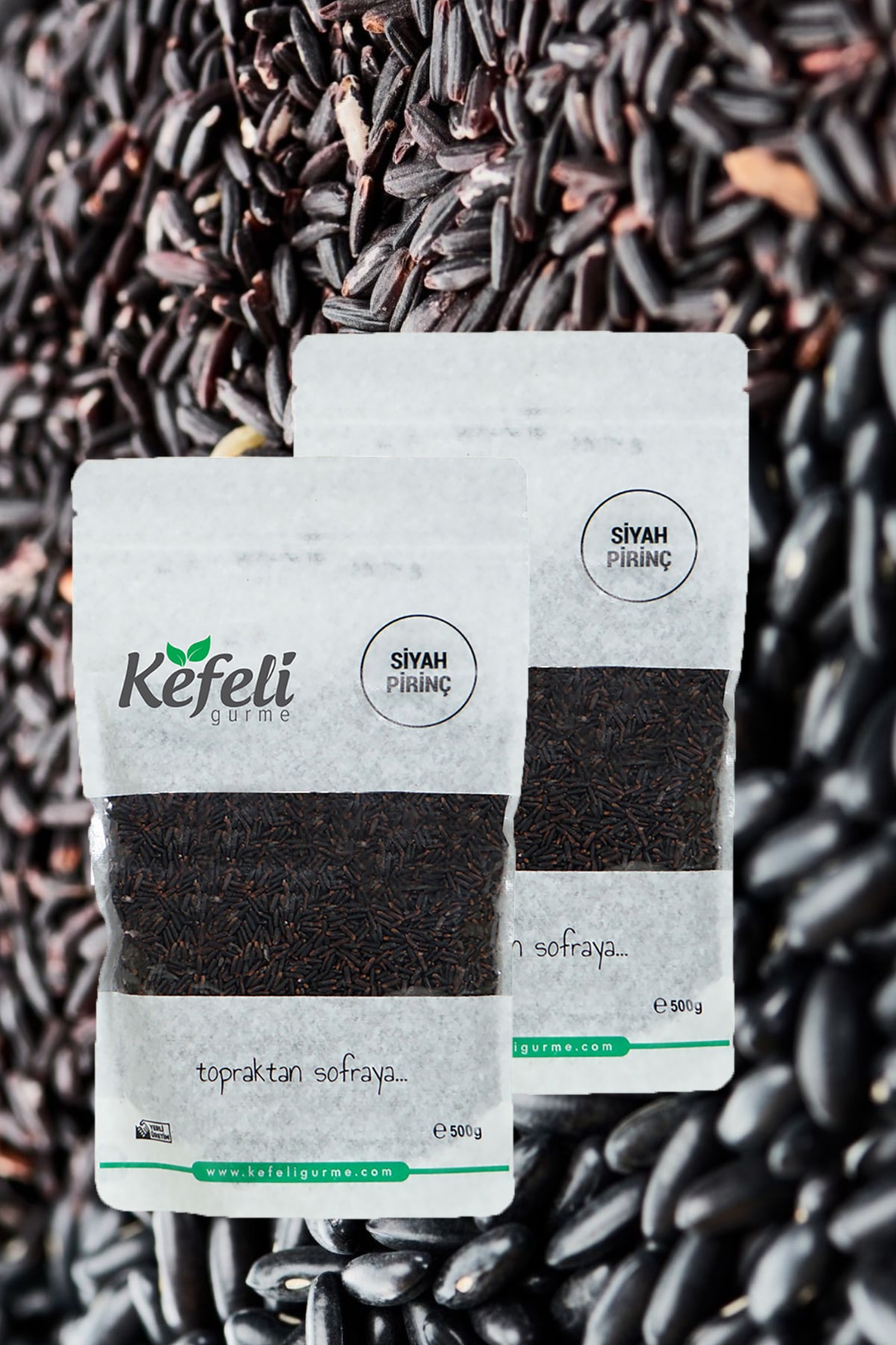 Kefeli %100 Yerli Iyi Tarım Siyah Pirinç Doğal Üretim 1 Kg & 1000gr