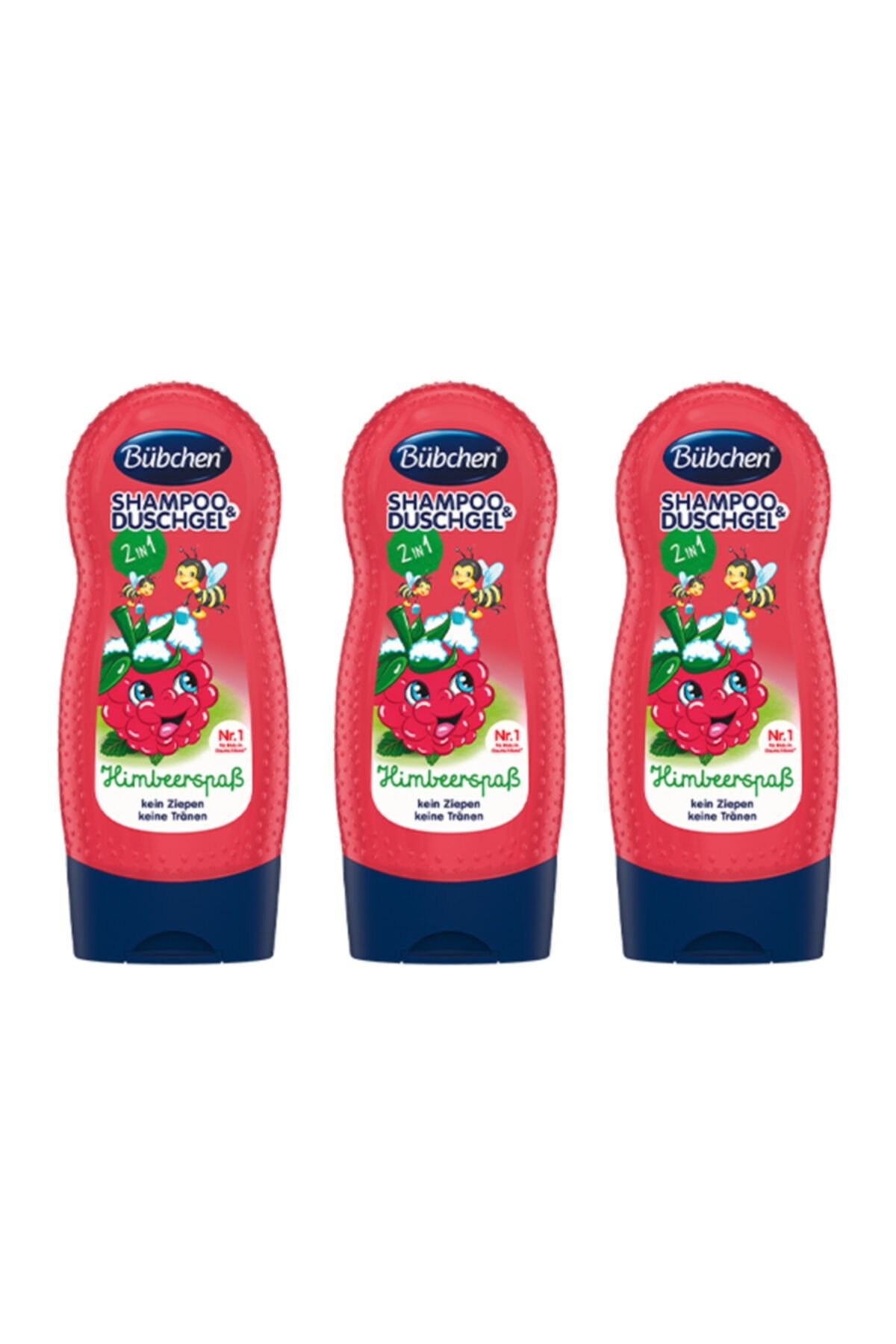 Bübchen Frambuazlı Çocuk Şampuanı Ve Duş Jeli 230 Ml X 3 Adet
