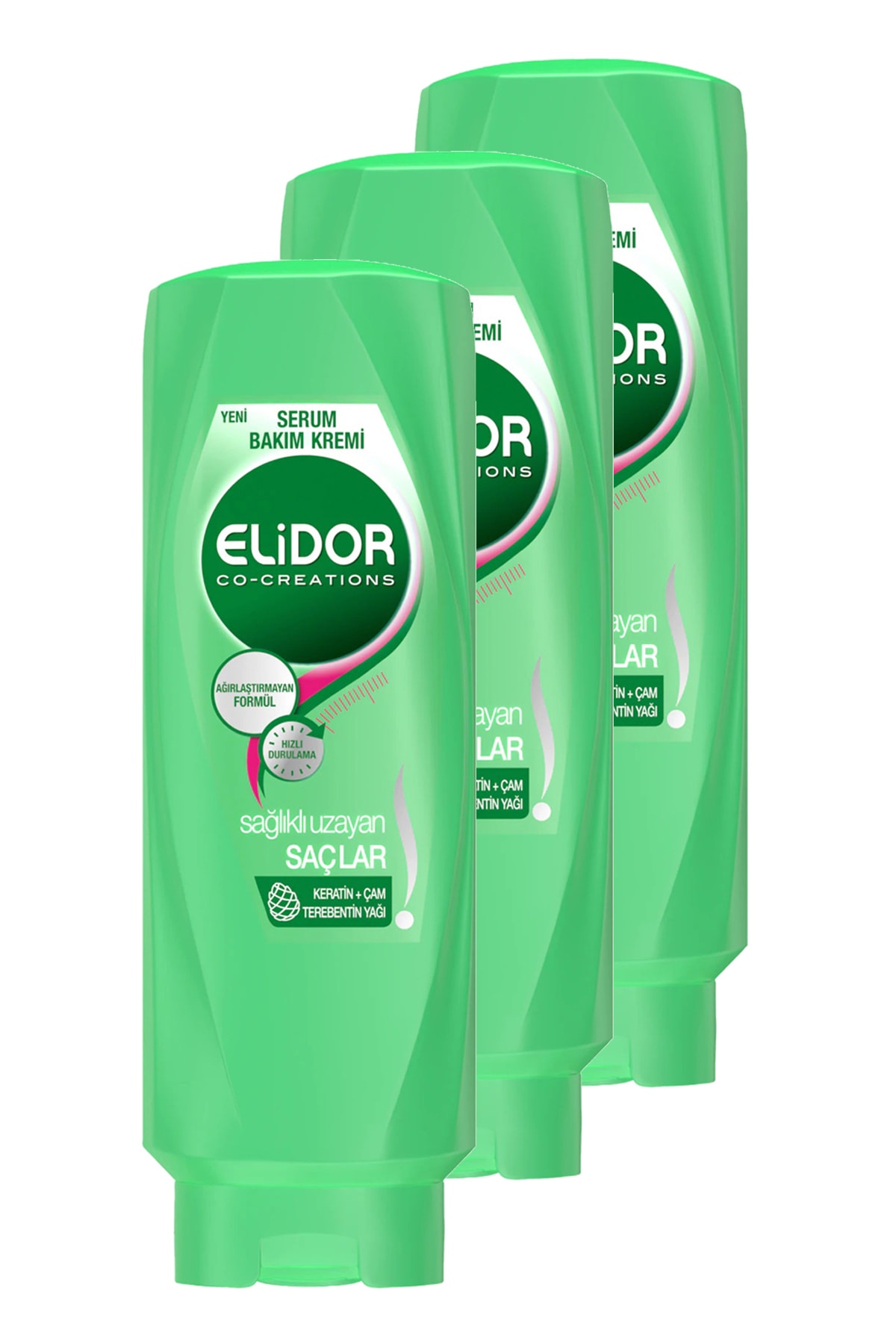 elidor saglikli uzayan saclar sac bakim kremi 500 ml uclu paket fiyati yorumlari trendyol