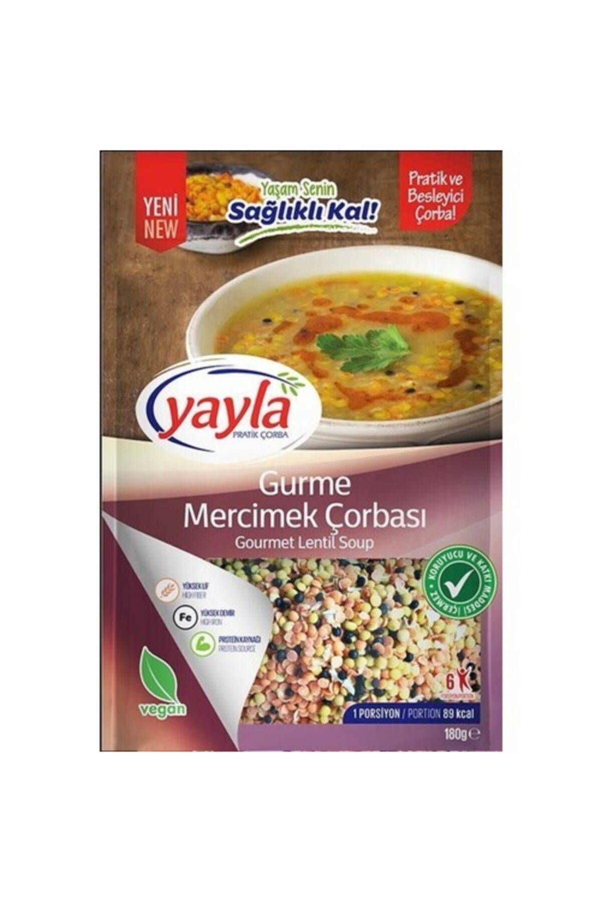 Yayla Pratik Çorba Gurme Mercimek Çorbası 180 gr