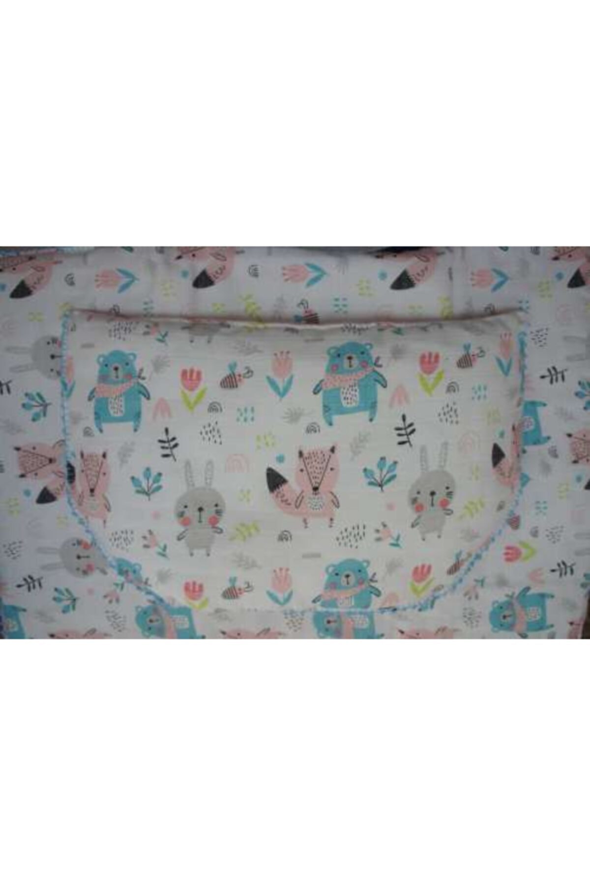 Creyeca Tasarım Bebek Alt Değiştirme Seti - Orman Hayvanları Desenli