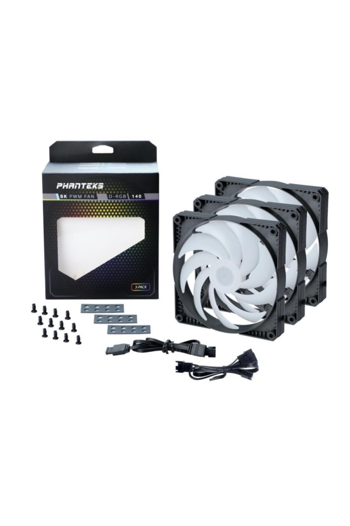 Phanteks Ph-f140sk 140mm D-rgb Pwm Kontrollü Kasa Fanı 3lü Paket