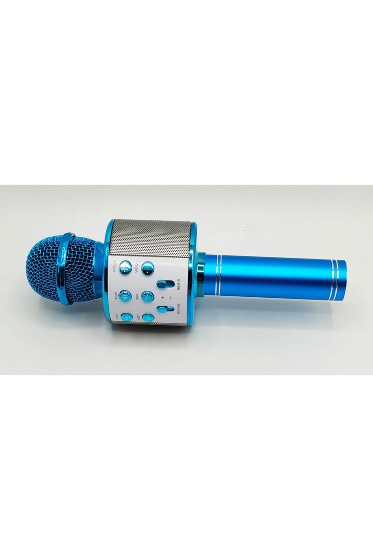 NVP Mavi Renk Karaoke Mikrofon\t(bluetooth/usb/aux/tf)