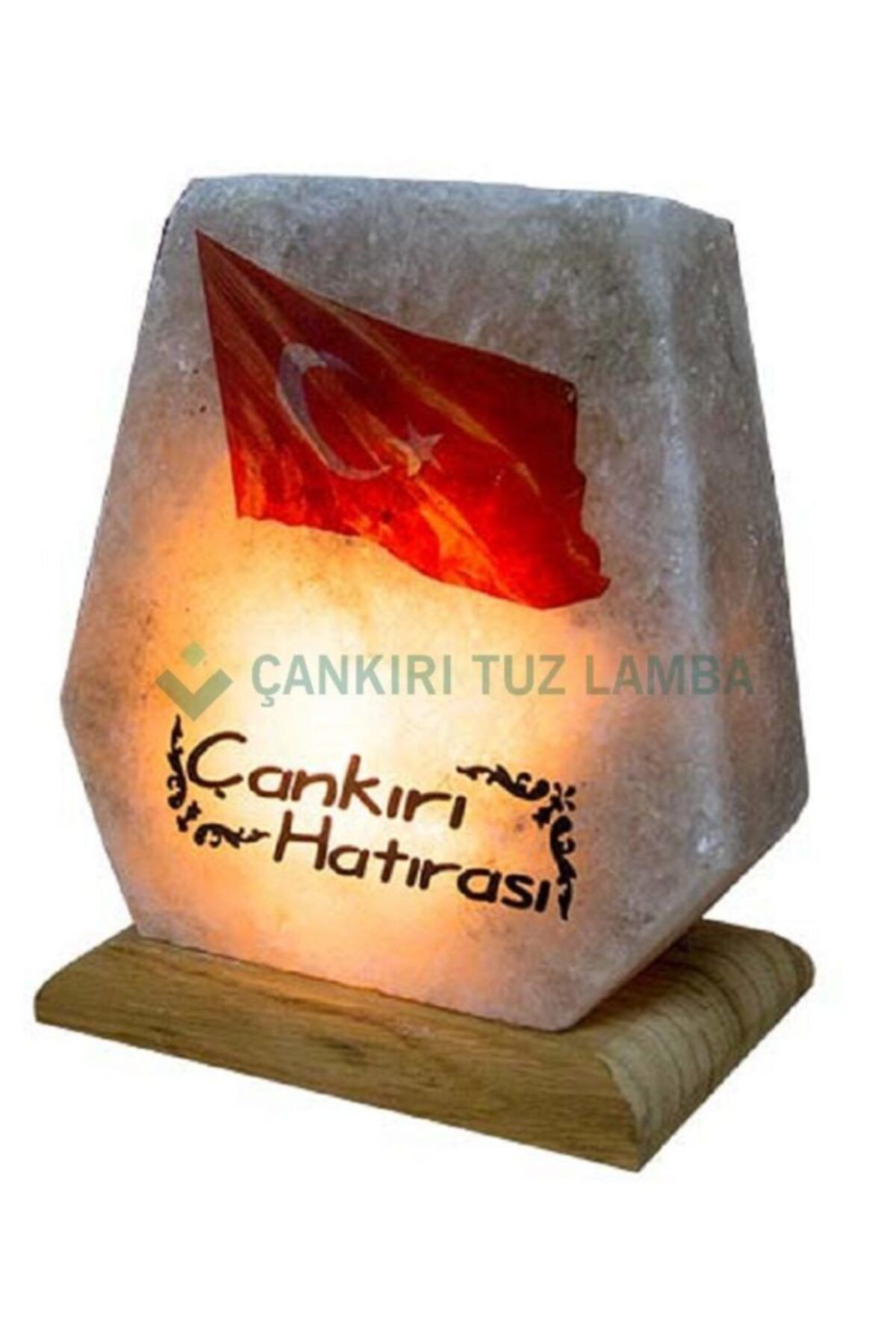 Çankırı Tuz Lamba Türk Bayraklı Tuz Lambası