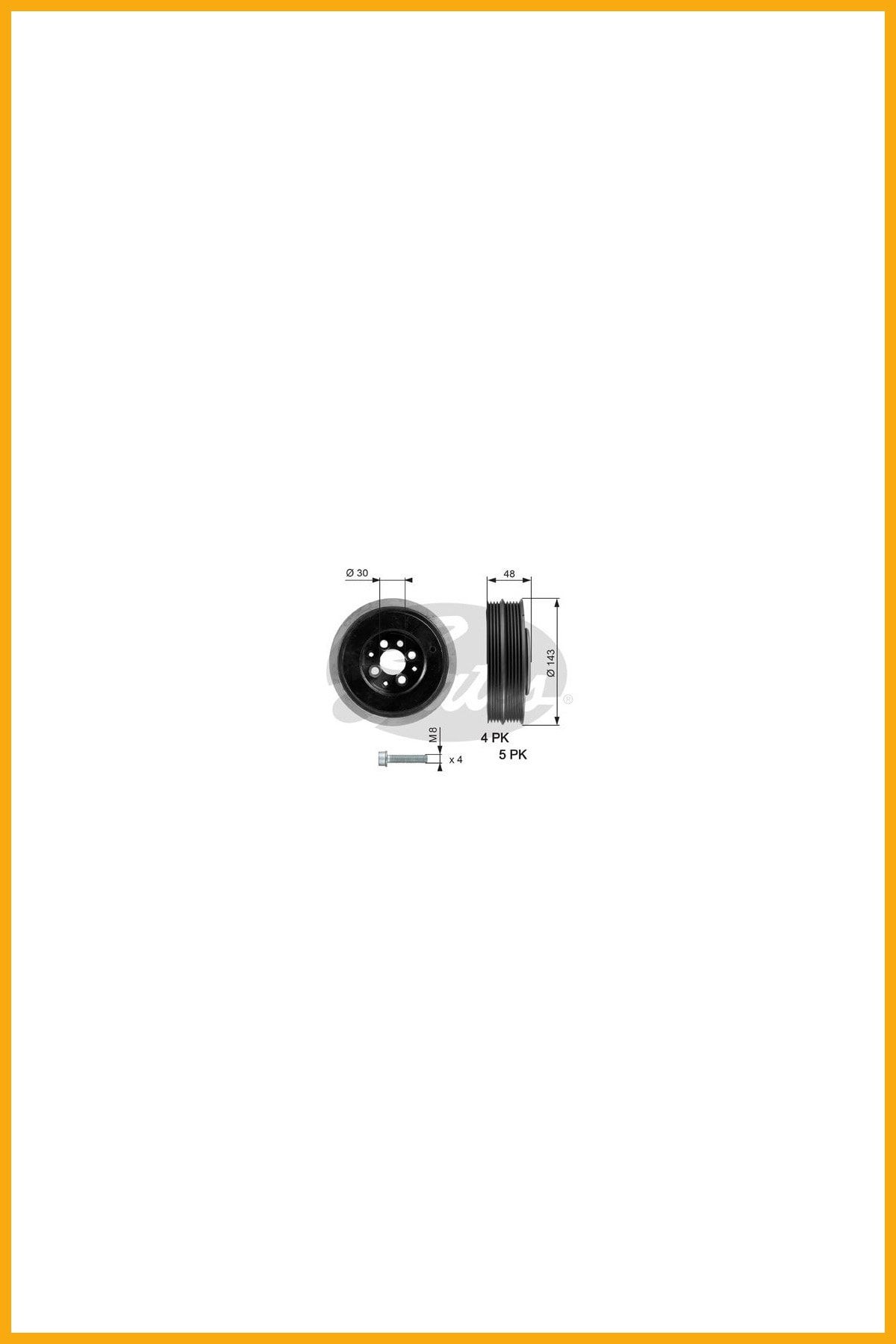 AAVDAN Krank Kasnagı Passat 00 05 A4 00 04 A6 00 05 1.9 Tdı