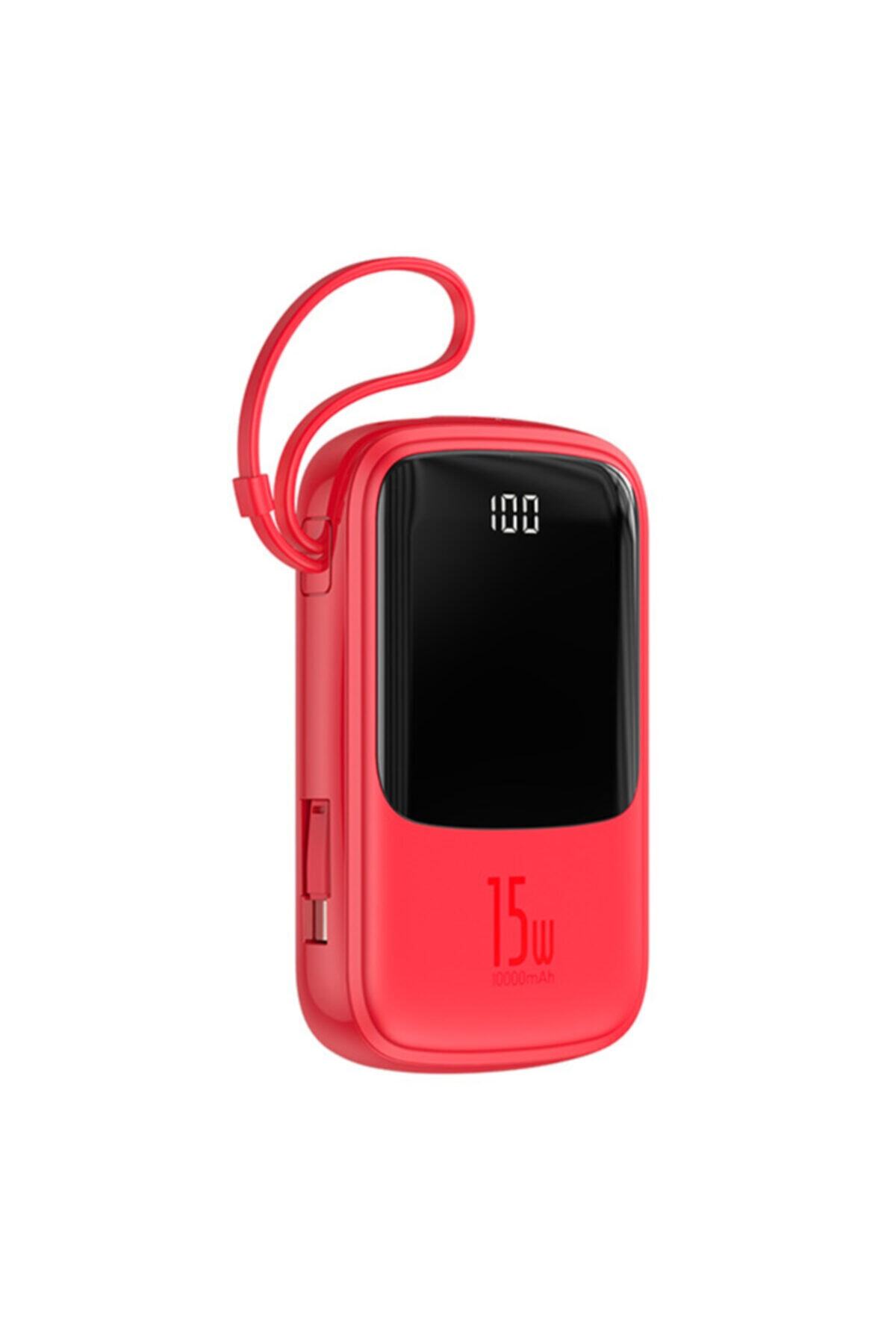 Baseus Q Pow 3a Dijital Gösterge 10000mah Power Bank +type C Başlık