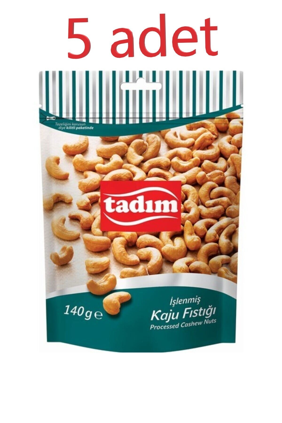 Tadım Kaju Işlenmiş Kaju 140 Gr X 5 Adet