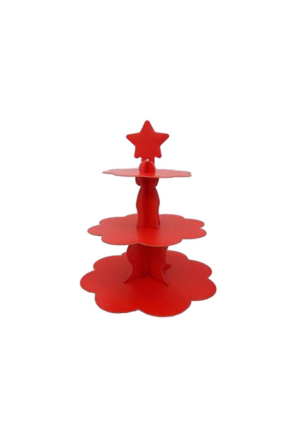 Marka Cup Cake Standı Kırmızı
