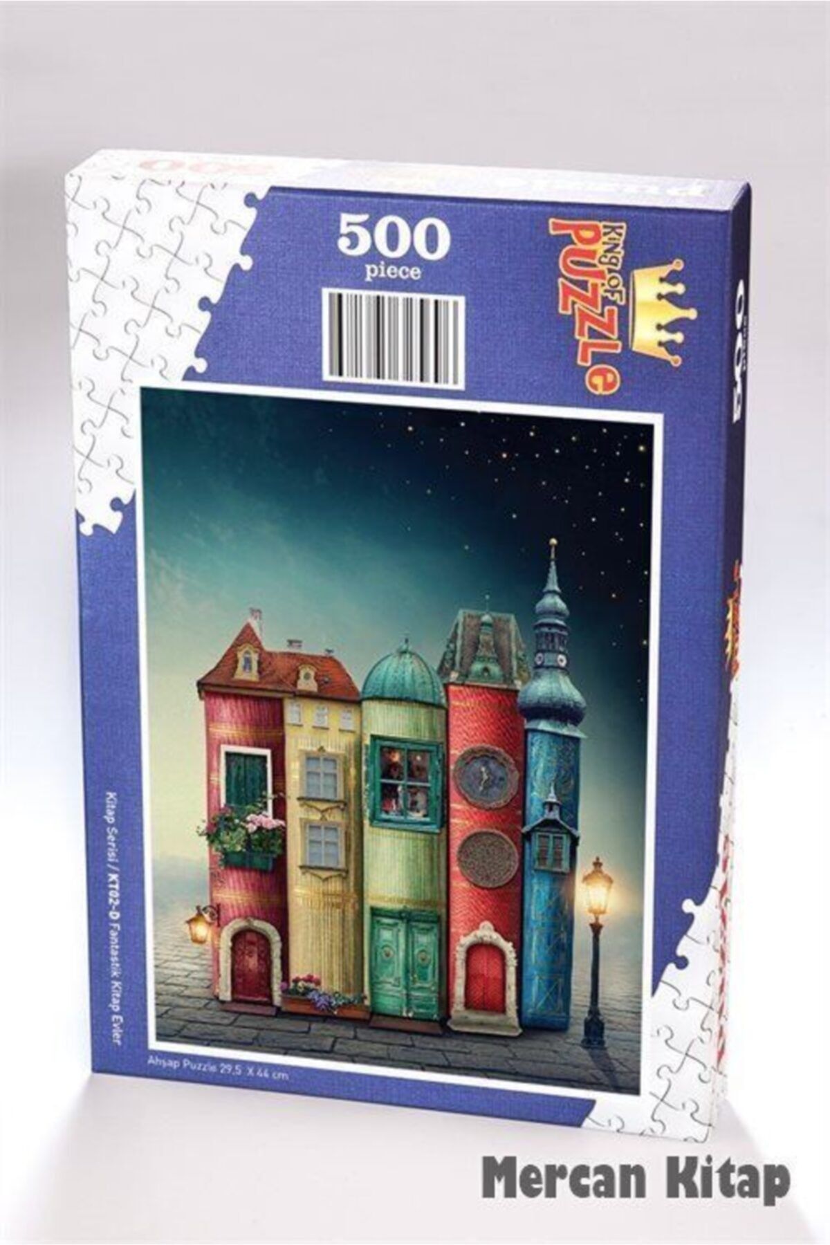 King Of Puzzle Fantastik Kitap Evler Ahşap Puzzle 500 Parça (kt02-d)
