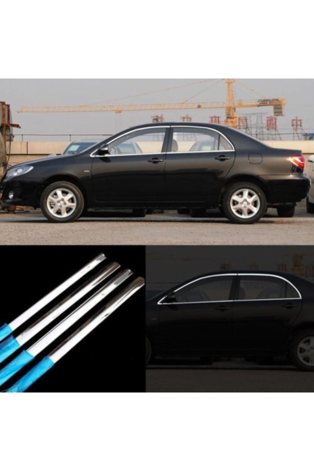 Leader Toyota Corolla 2014 Sonrası Crom Cam Çerçevesi Çıtası Komple
