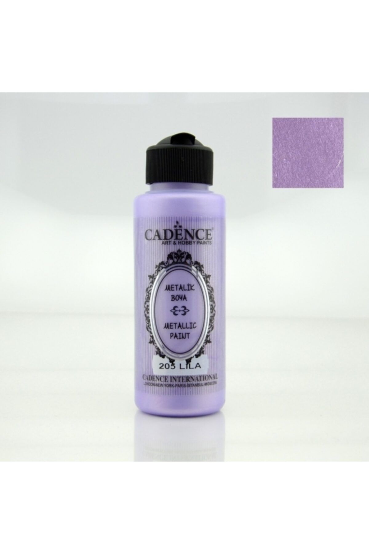 Cadence 205 Lila 120ml Metalik Boya
