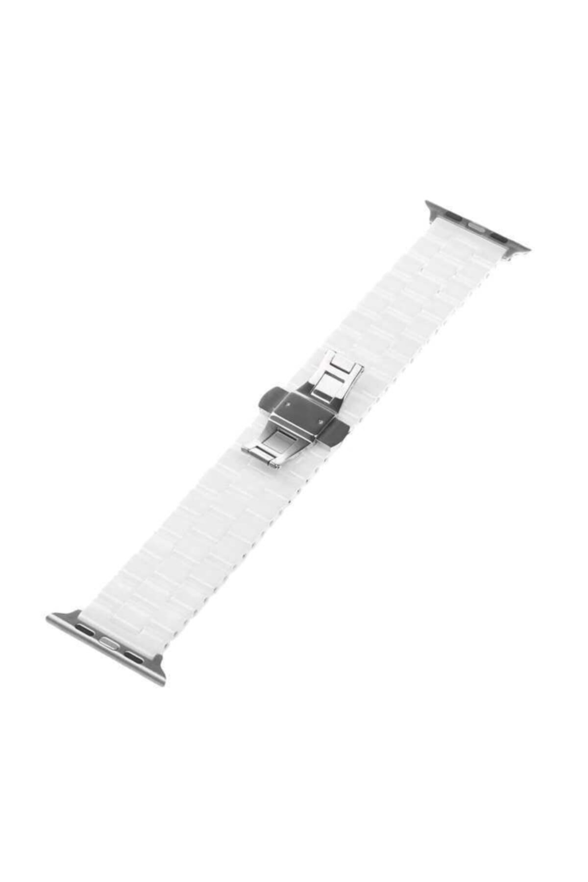 Fibaks Apple Watch 38mm  Metal Kordon Kayış Bileklik Akıllı Saat Kordonu Krd-15
