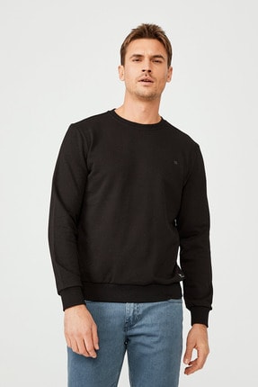 Avva Bisiklet Yaka D&uuml;z Sweatshirt