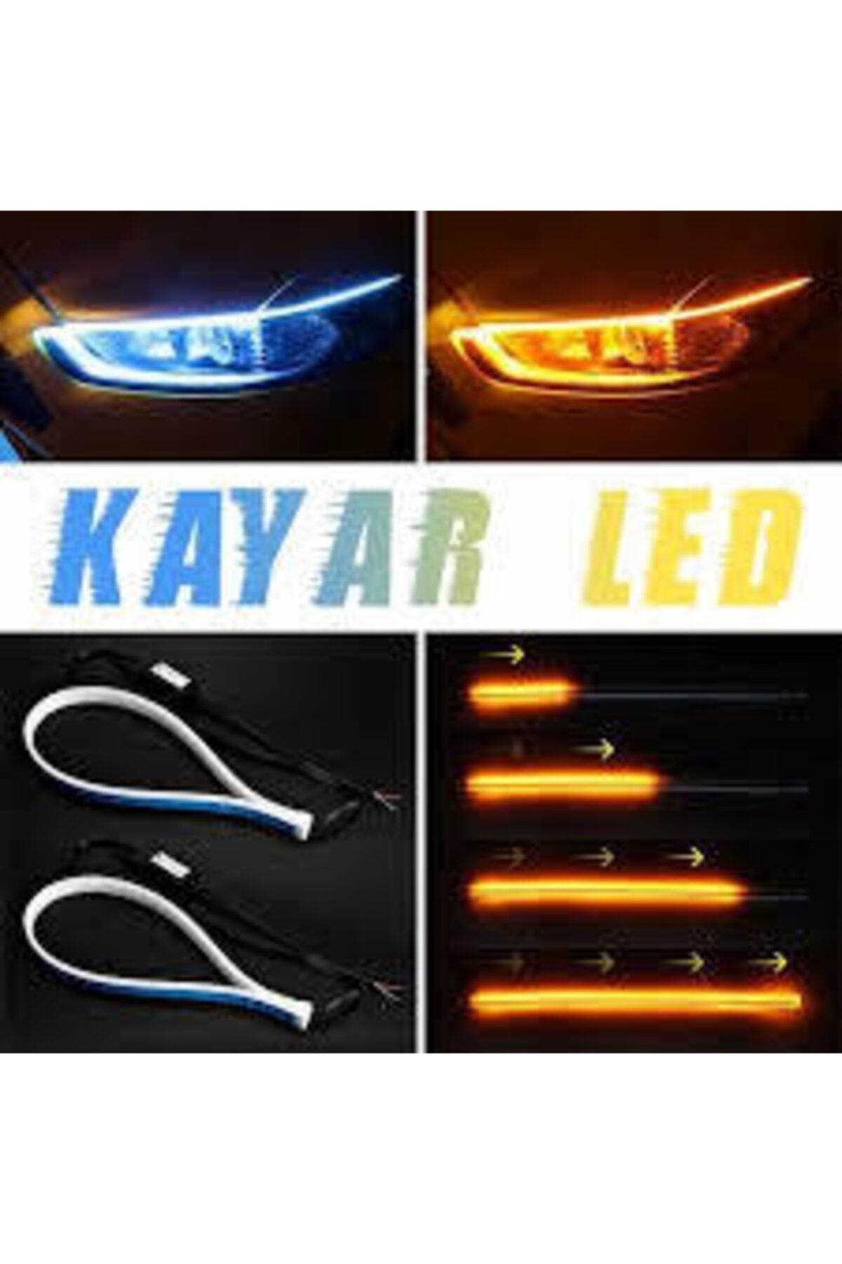 apexi fiat kayar sinyalli gunduz fari far ustu 60 cm kayan led gunduz fari kayar sinyal 2 adet takim fiyati yorumlari trendyol