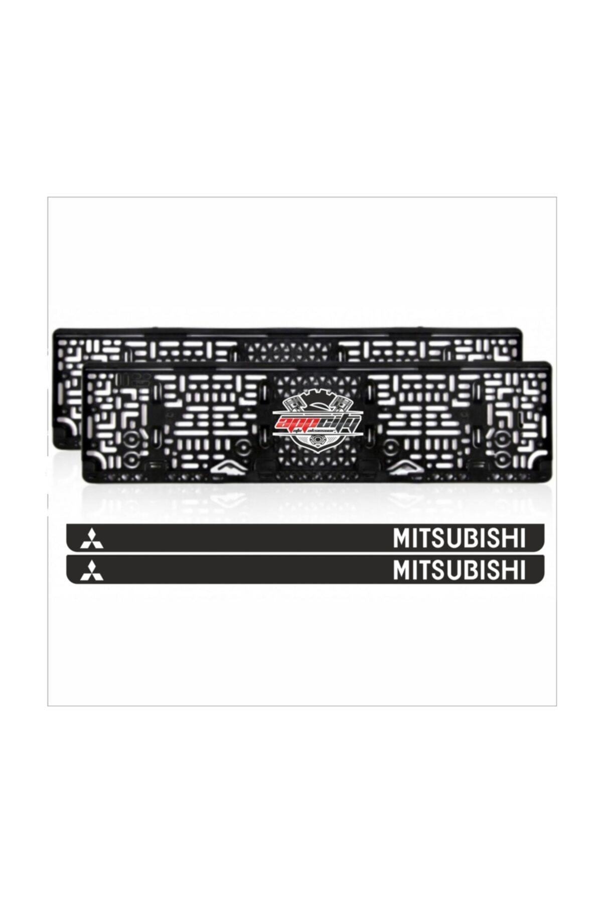 3D Appcity Mitsubishi Takmatik Pleksi Plakalık (2 Adet)