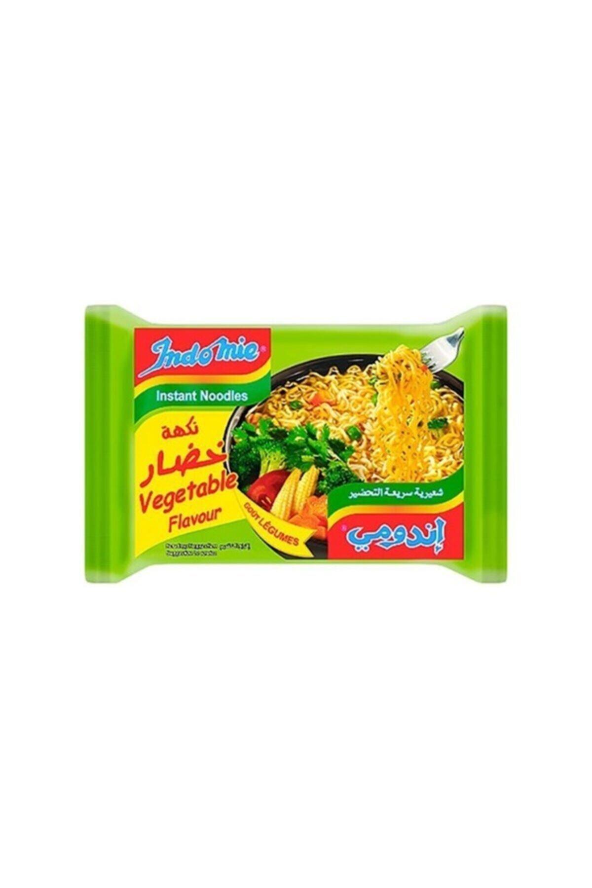 Halloum Indomıe Sebze Çeşnili Hazır Noodle 40'lı Koli \