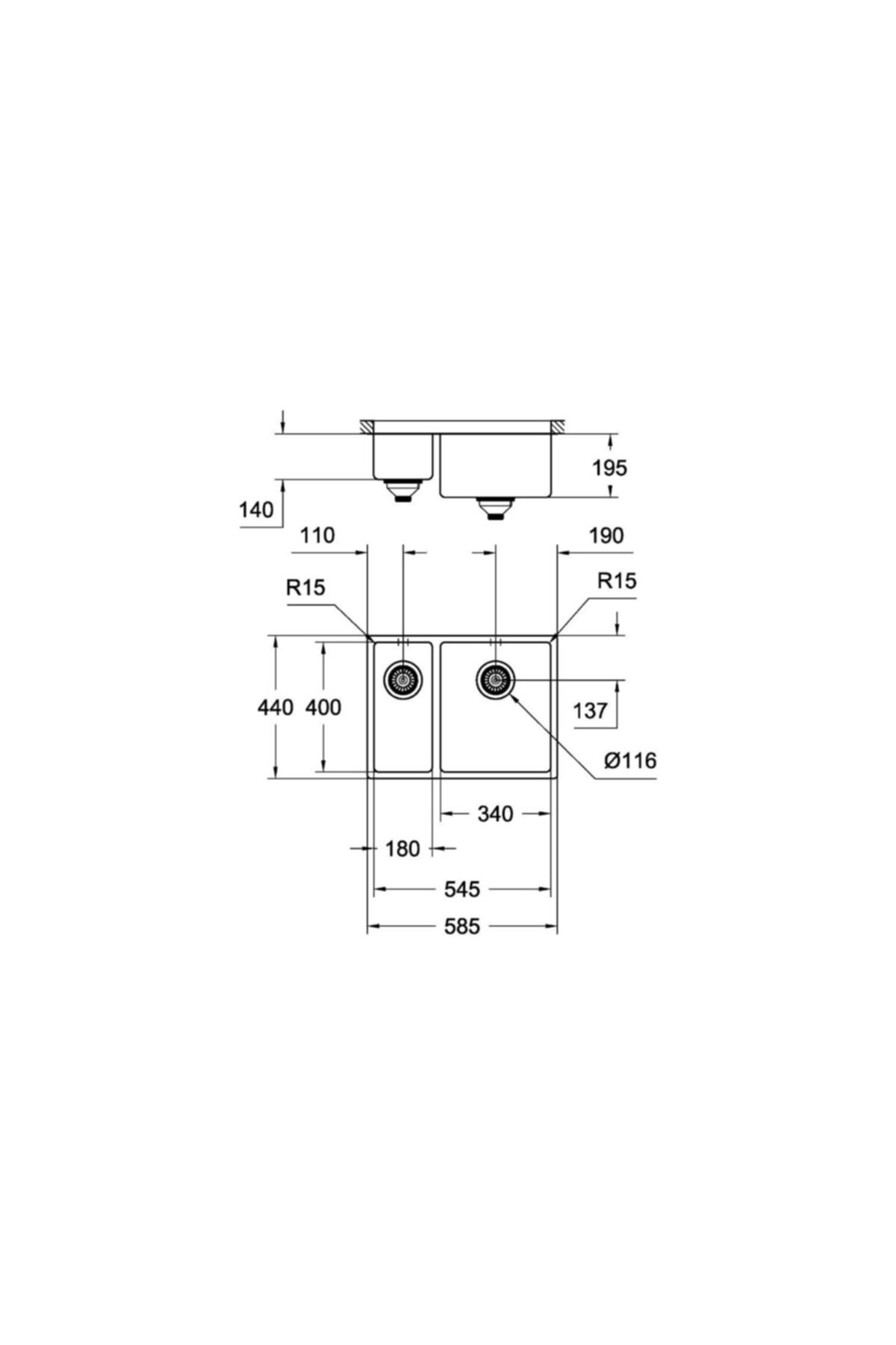 Grohe K700 Tezgahaltı Paslanmaz Çelik Eviye - 31576sd0