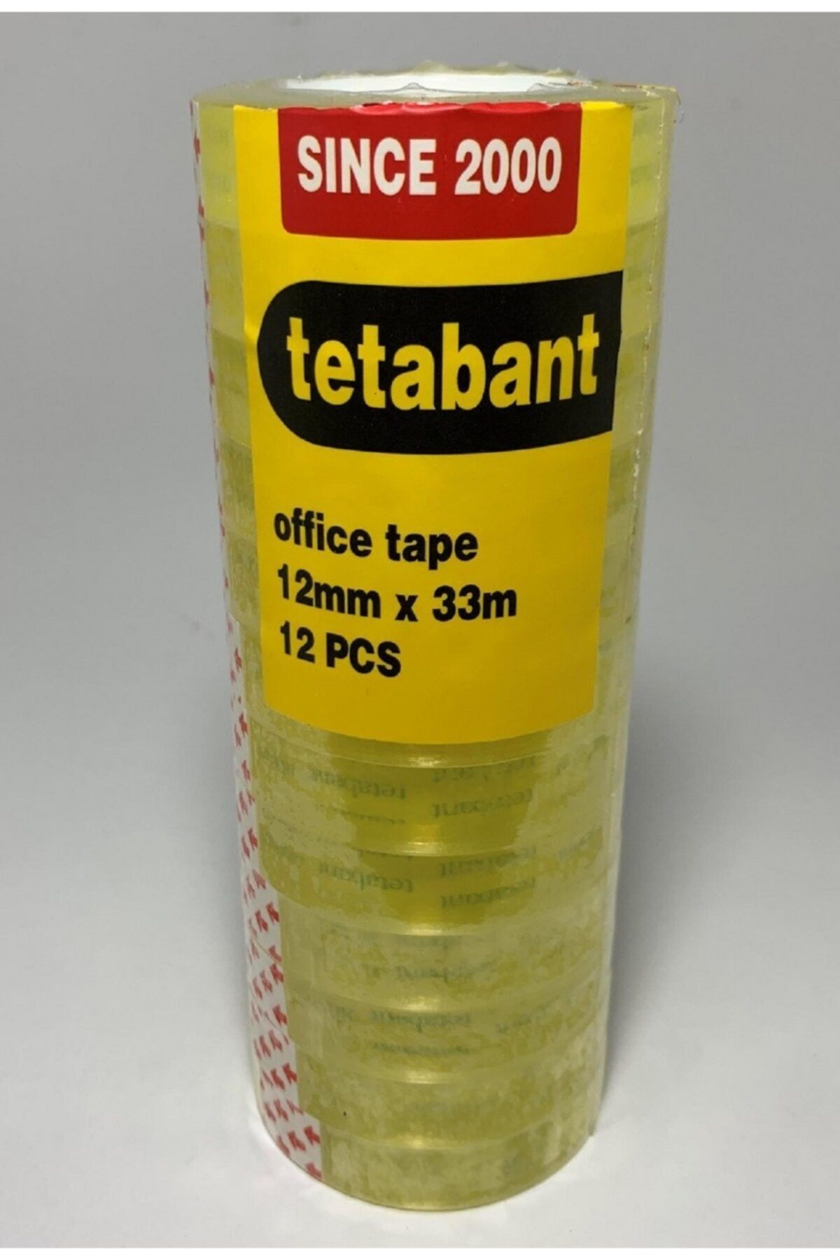 tetabant 12 Mm X 33 M Kırtasiye Bantı-12'li Set