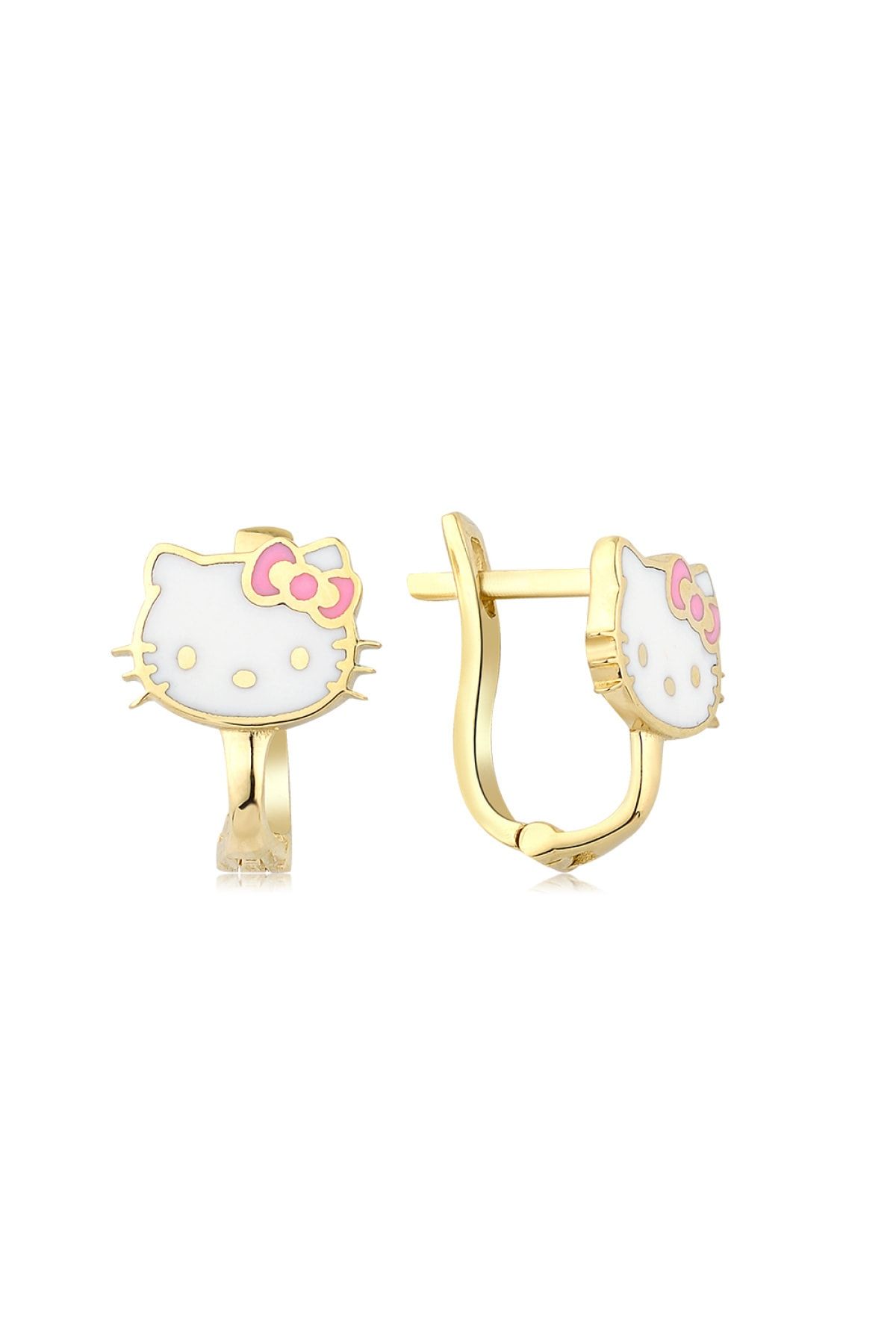 Hello Kitty Kiz Cocuk Mavi 14 Ayar Altin Kupe Fiyati Yorumlari Trendyol