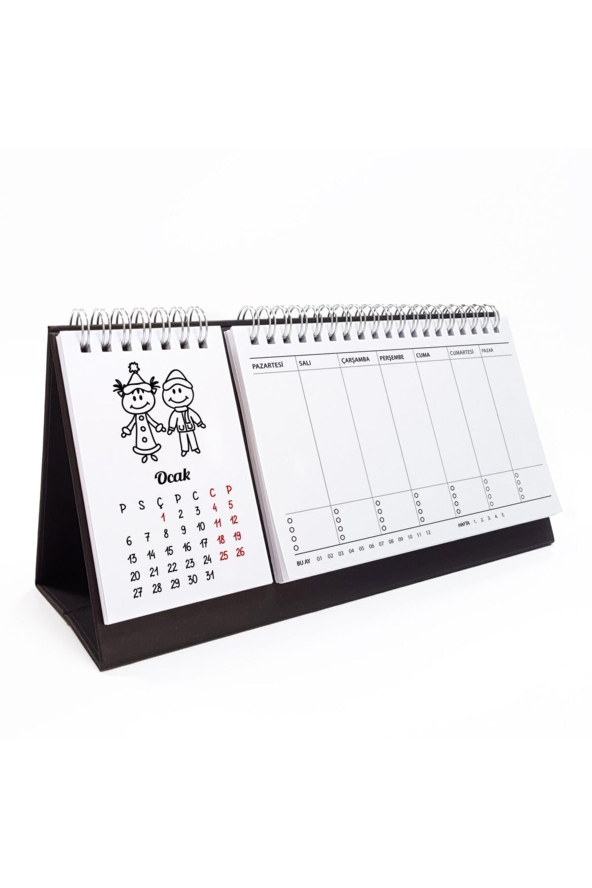 bi'aldım Mevsim Çoçuklar Haftalık Planlayıcı Masa Takvimi