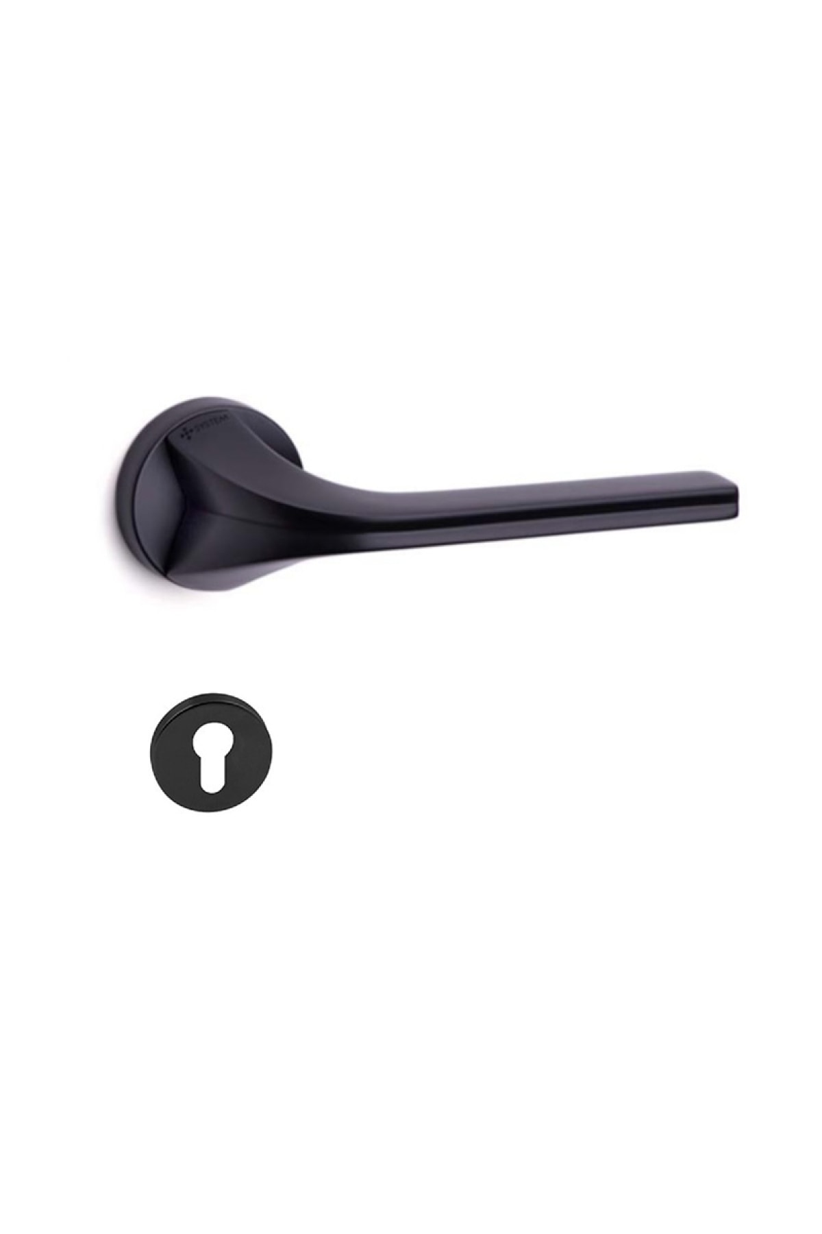 System Matrıx Siyah Barelli Kapı Kolu