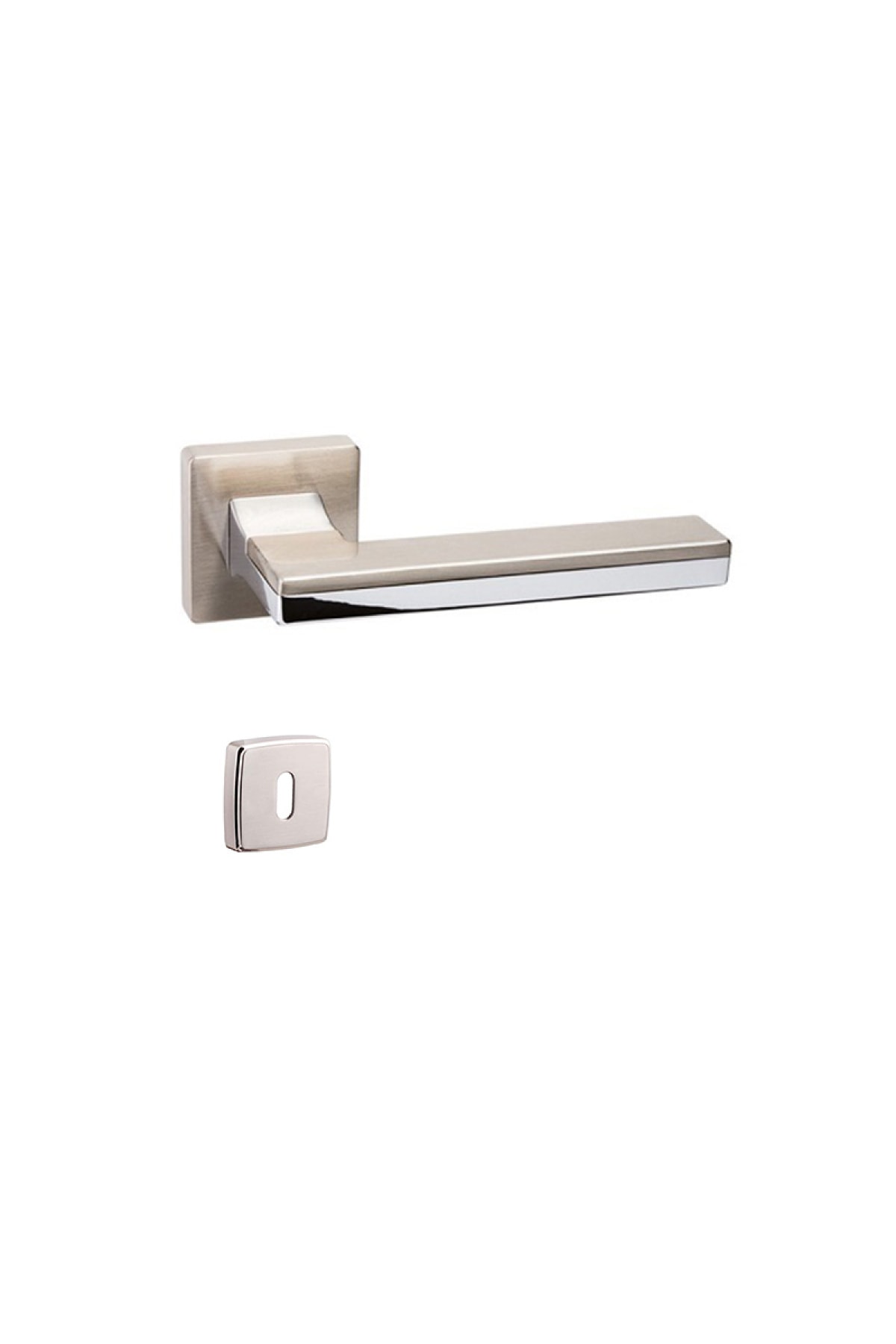 System Larıssa Nikel Saten-krom Oda Kapı Kolu