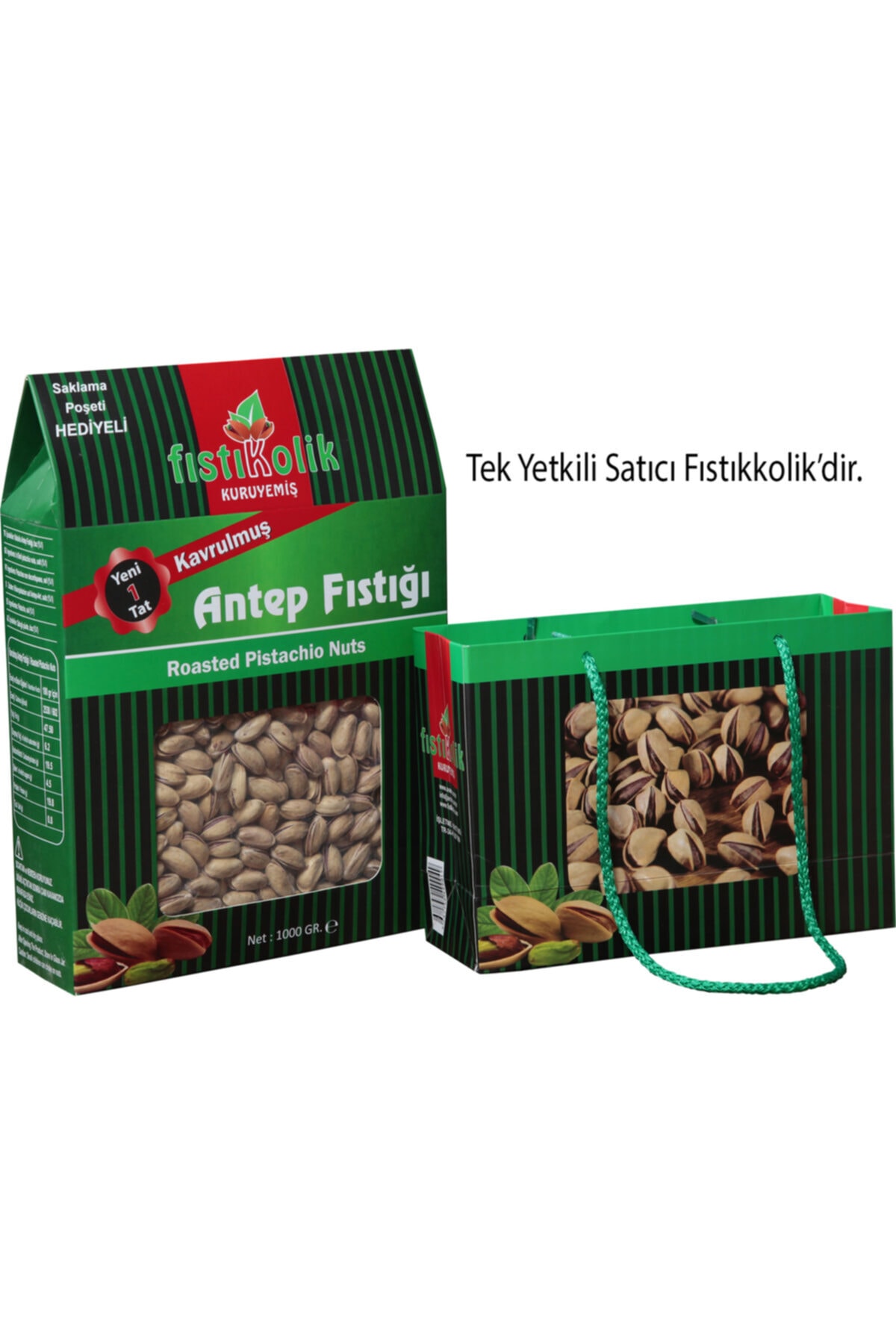 Fıstıkkolik Kavrulmuş Tuzlu Antep Fıstığı 1 Kg