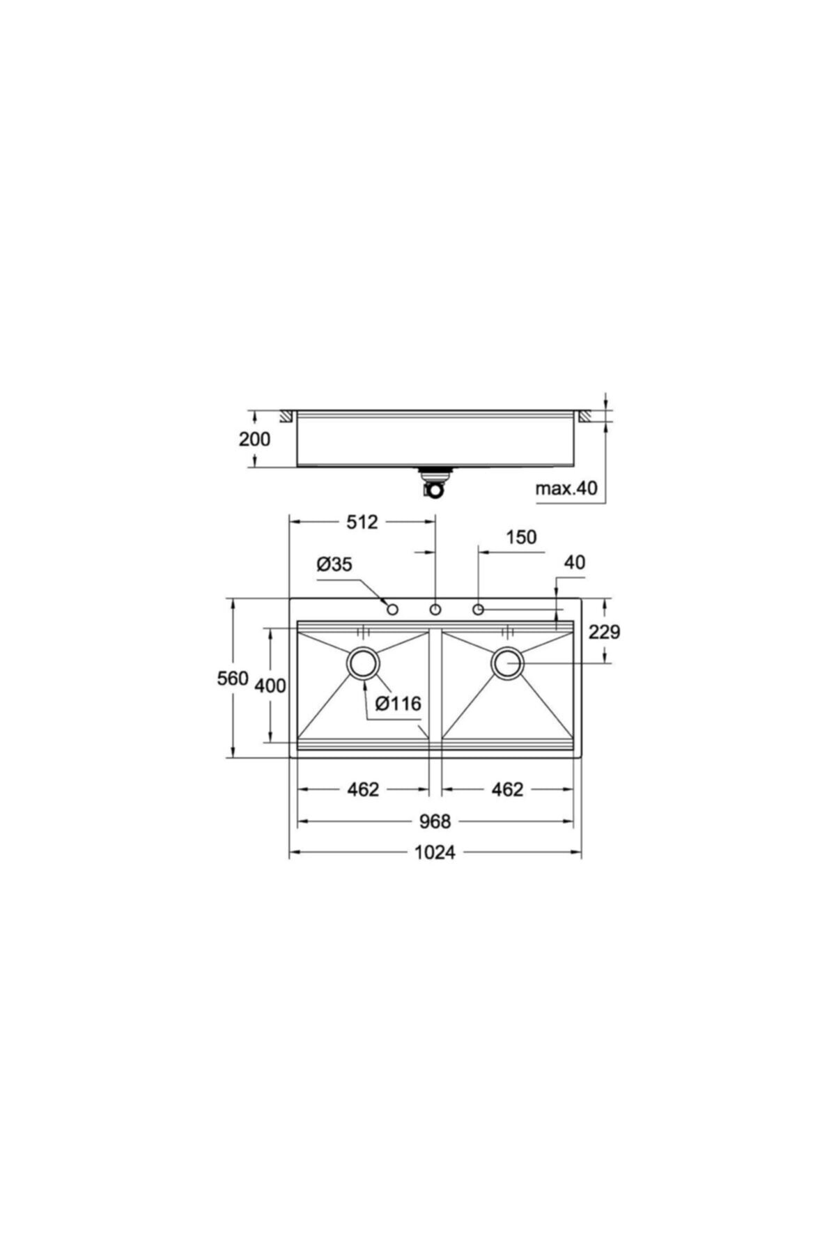 Grohe K800 Paslanmaz Çelik Eviye - 31585sd0