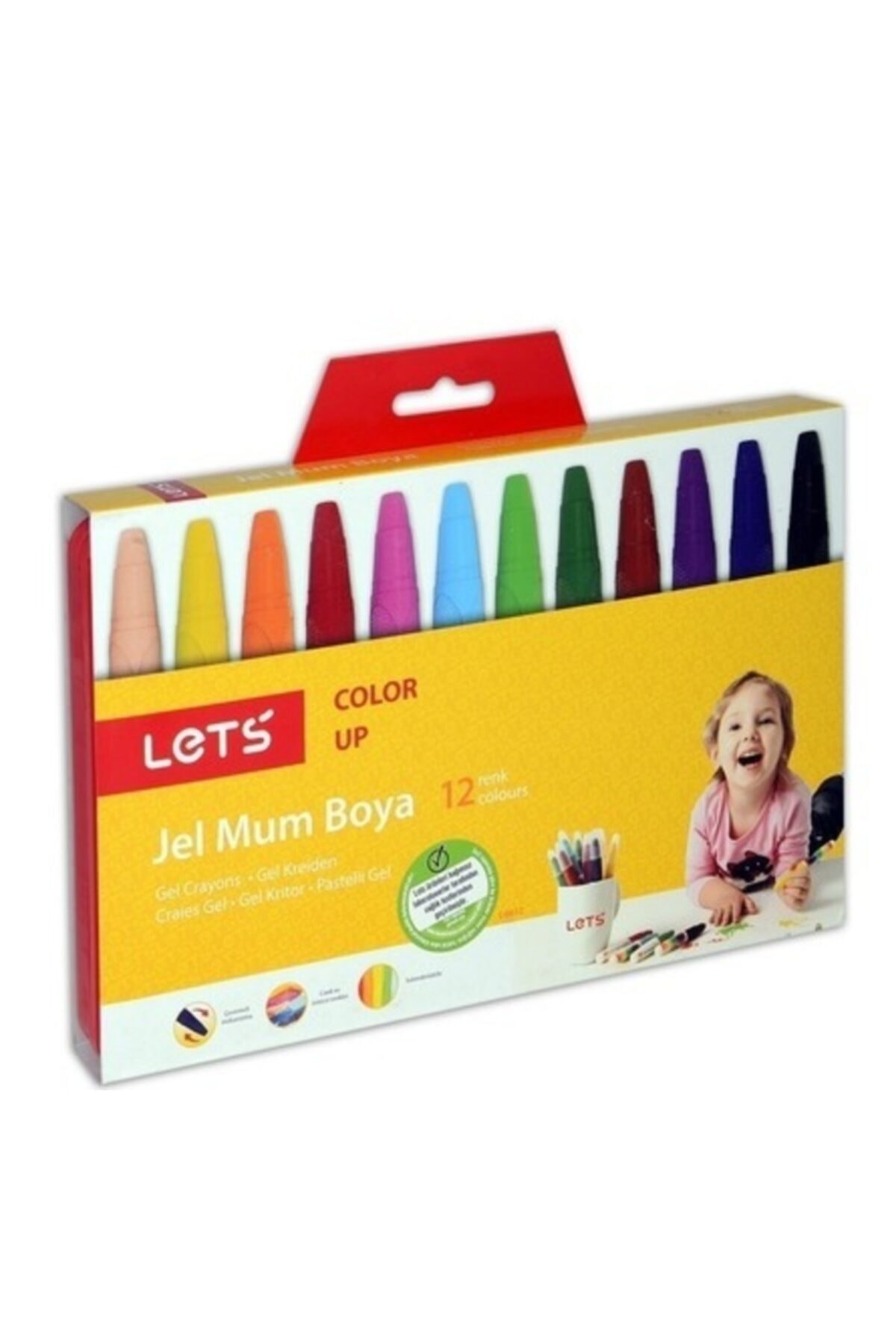 Lets 6612 12'li Jel Mum Boya Seti  12 Renk