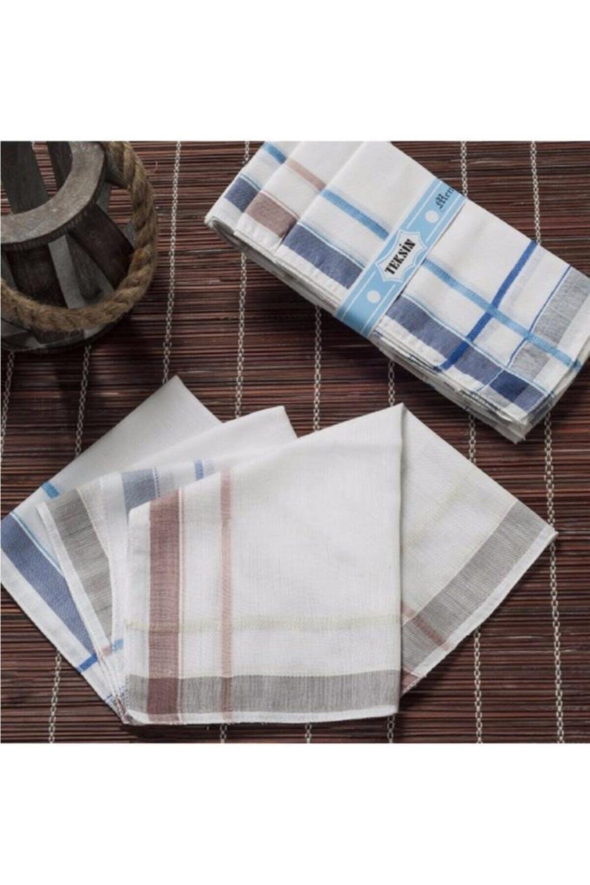 BBB Unisex Beyaz 36x36 cm 12 Adet Kumaş Mendil