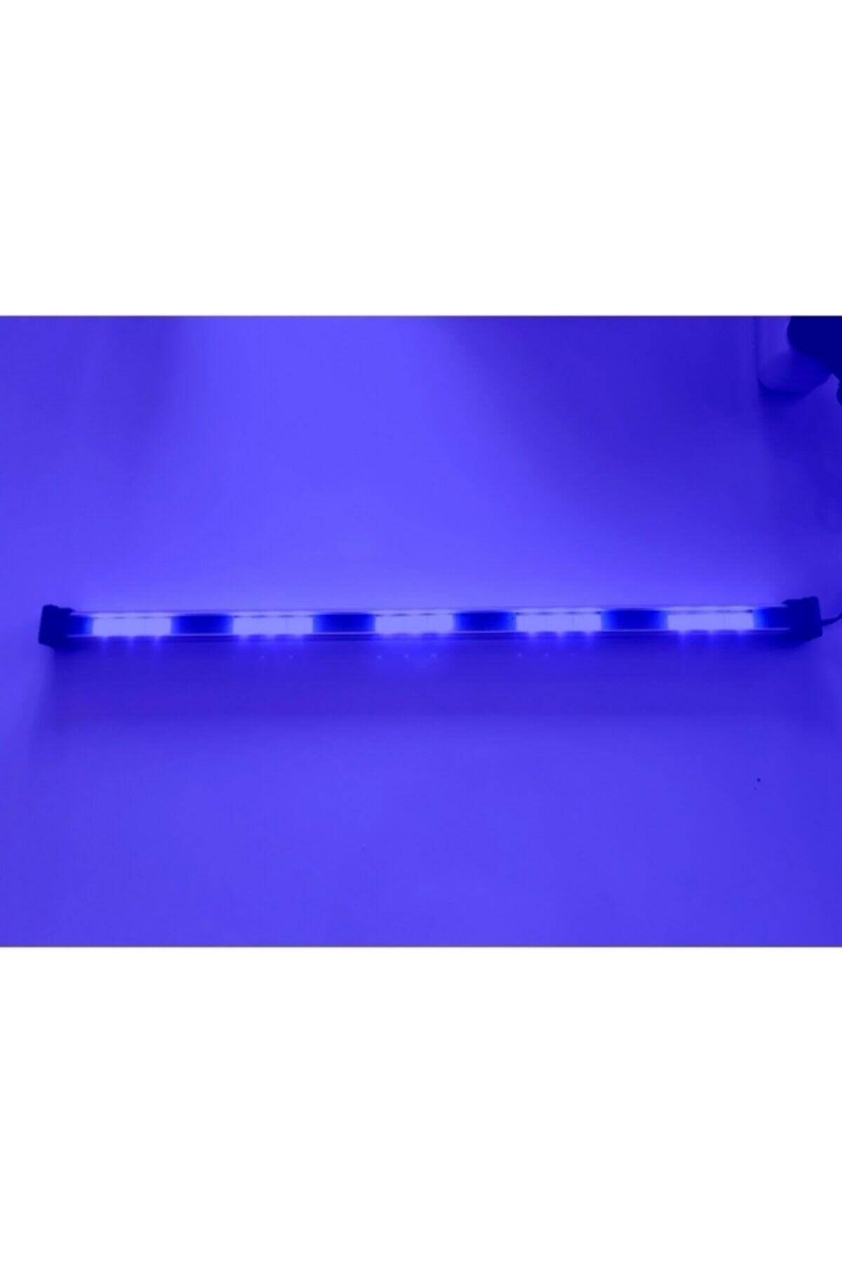 Atlas Renk Mavi Akvaryum Led Aydınlatma 50cm Kumandalı