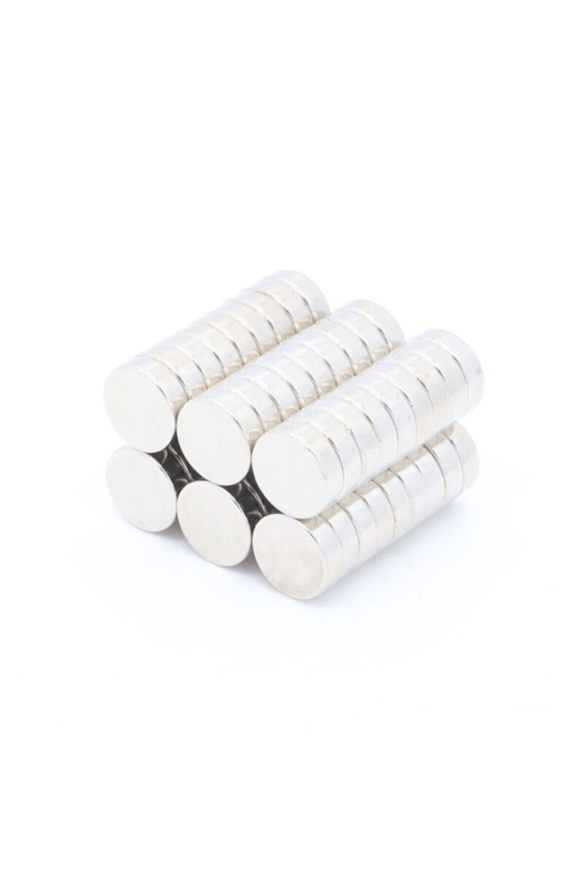 Mıknatıs Market Yuvarlak Güçlü Neodyum Mıknatıs 9x3 mm 40 Adet