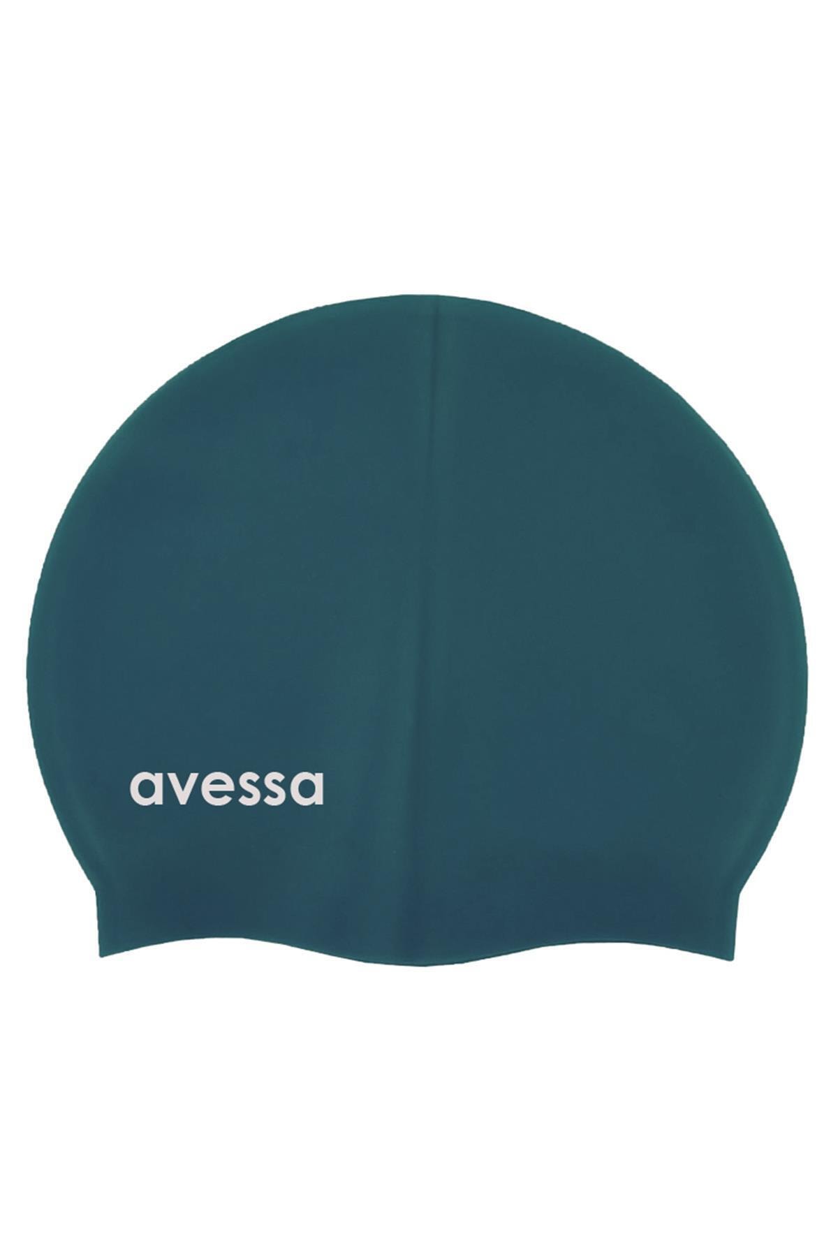 AVESSA Yüzücü Bonesi Silikon Bone Koyu Mavi Sc-705