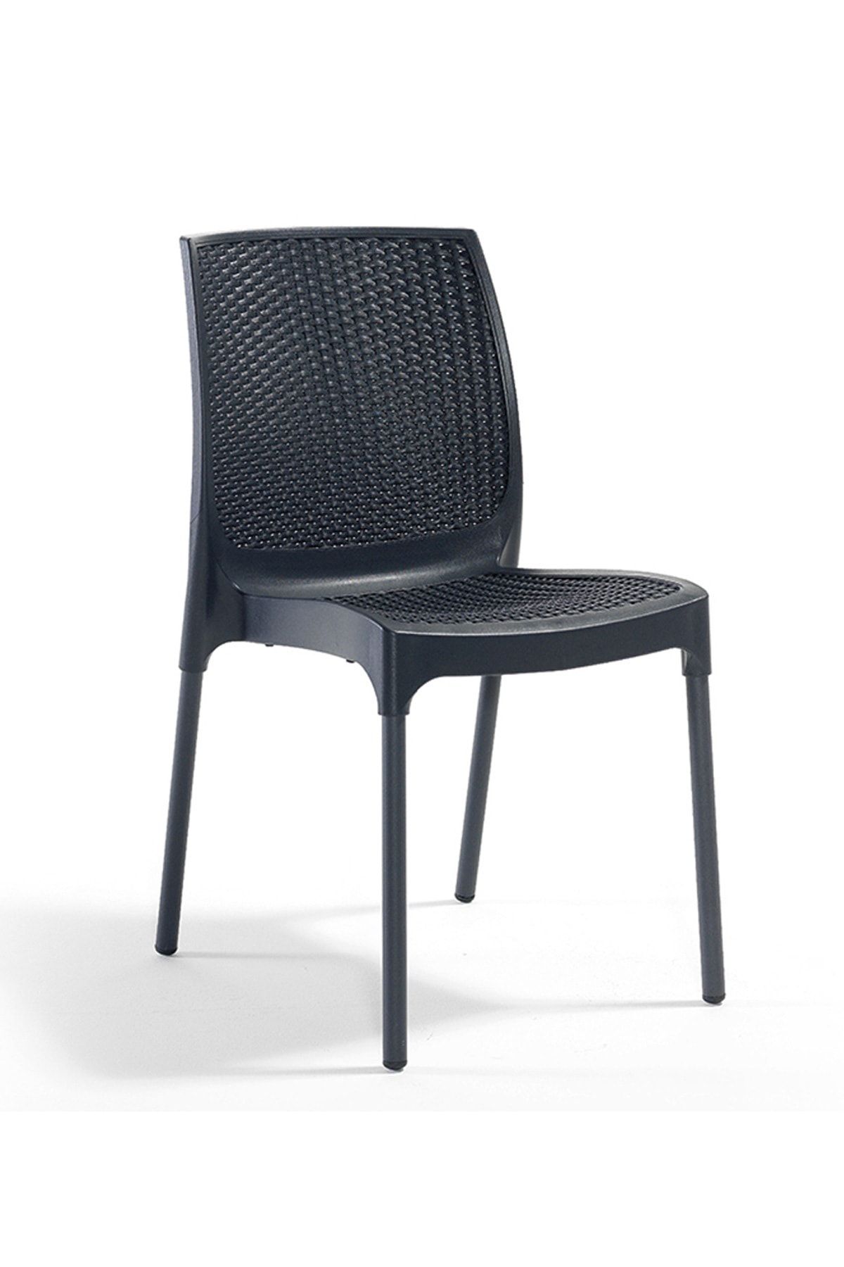 Novussi Antrasit Sunny Rattan Sandalye Nvs-025