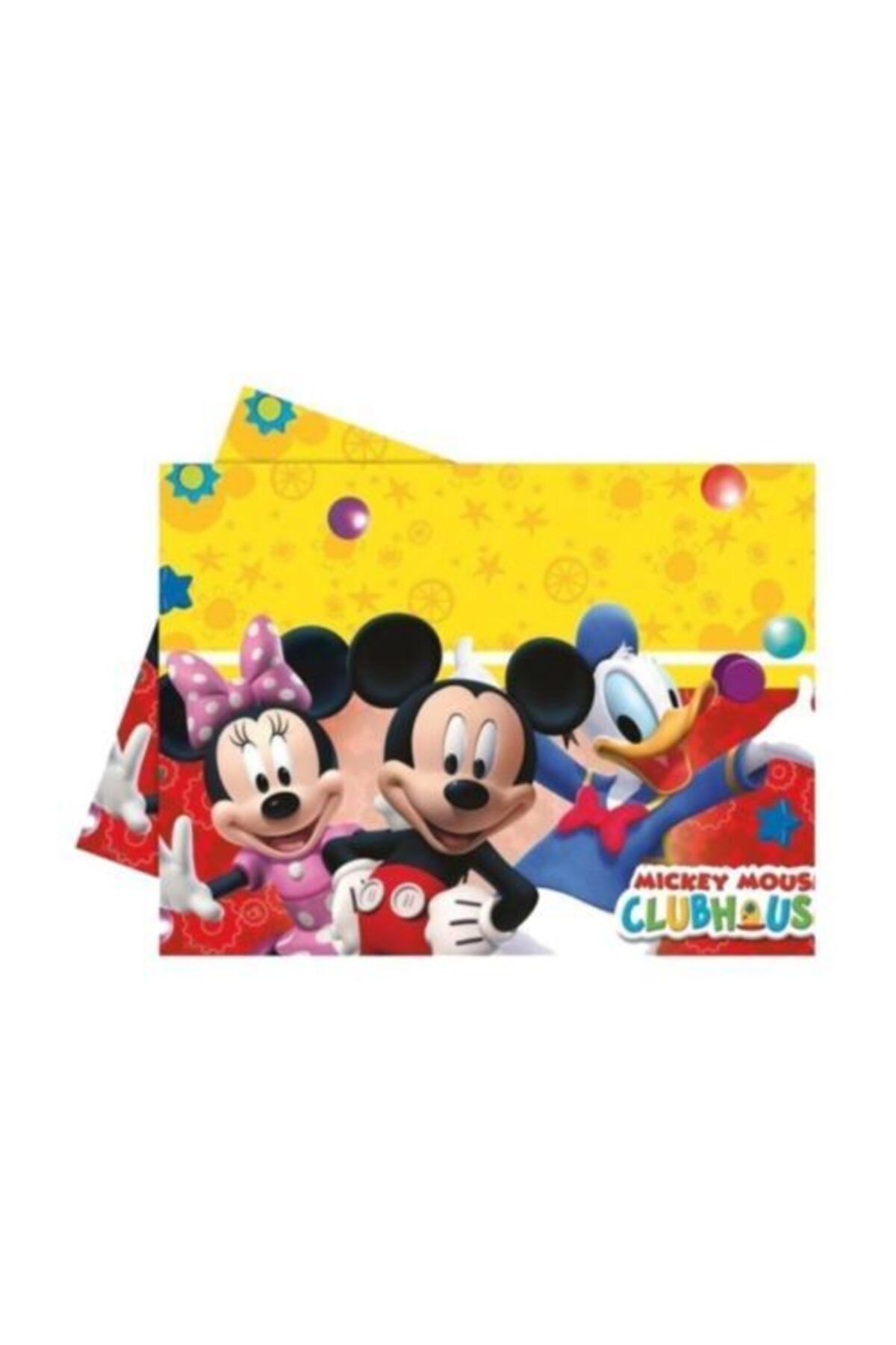 Happyland 2 Adet Mickey Mouse Plastik Masa Örtüsü